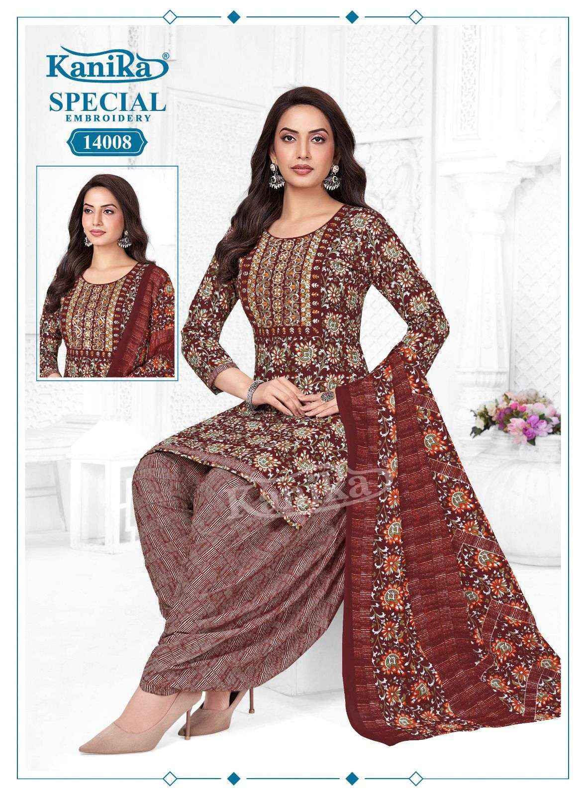Kanika Special Embroidery Vol 14 Cotton Kurti Combo Set _ _ Surat Wholesale Shop ( 12 Pcs Catalog )