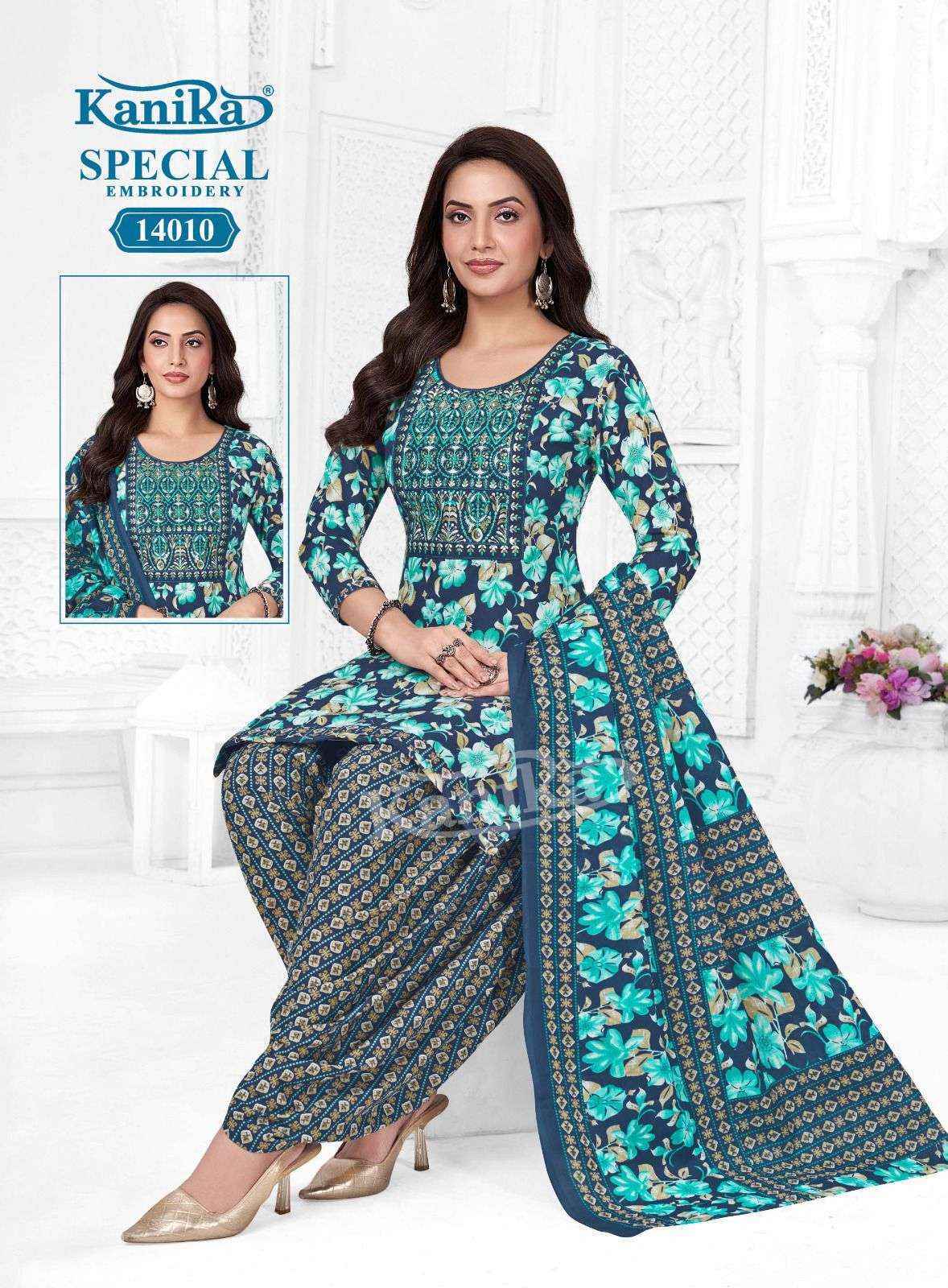 Kanika Special Embroidery Vol 14 Cotton Kurti Combo Set _ _ Surat Wholesale Shop ( 12 Pcs Catalog )