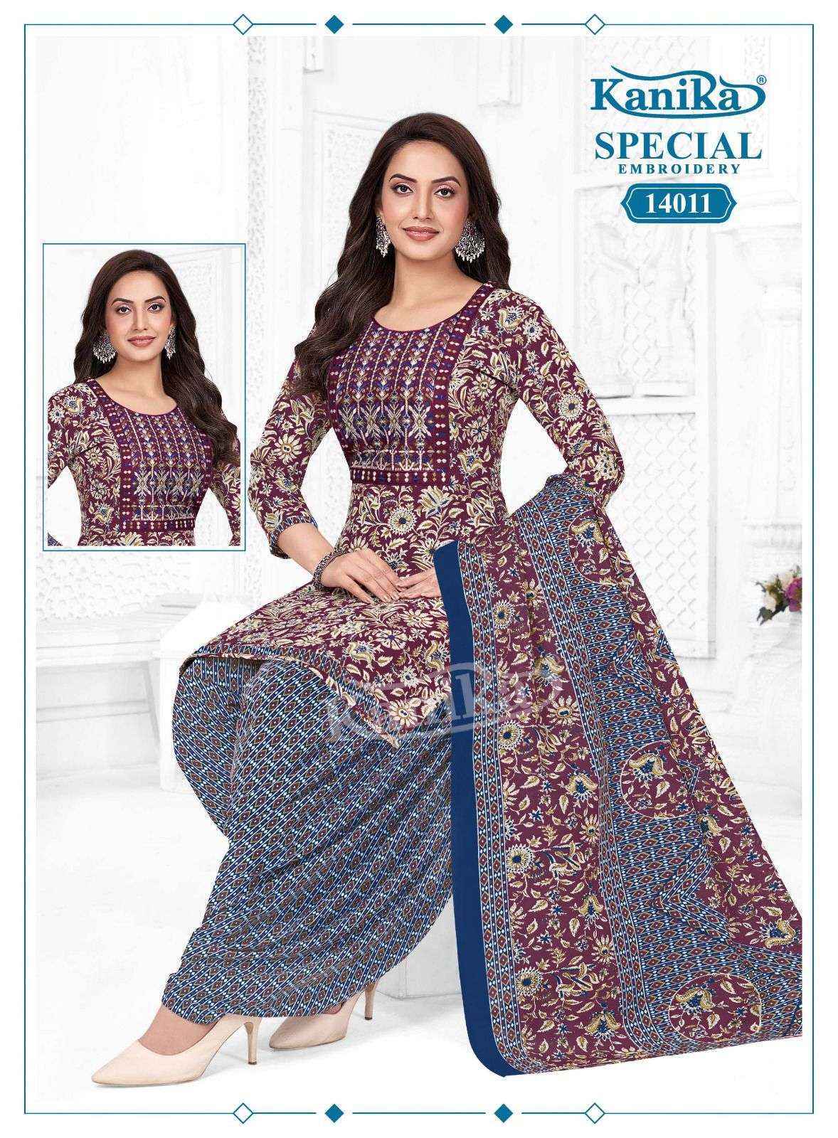Kanika Special Embroidery Vol 14 Cotton Kurti Combo Set _ _ Surat Wholesale Shop ( 12 Pcs Catalog )