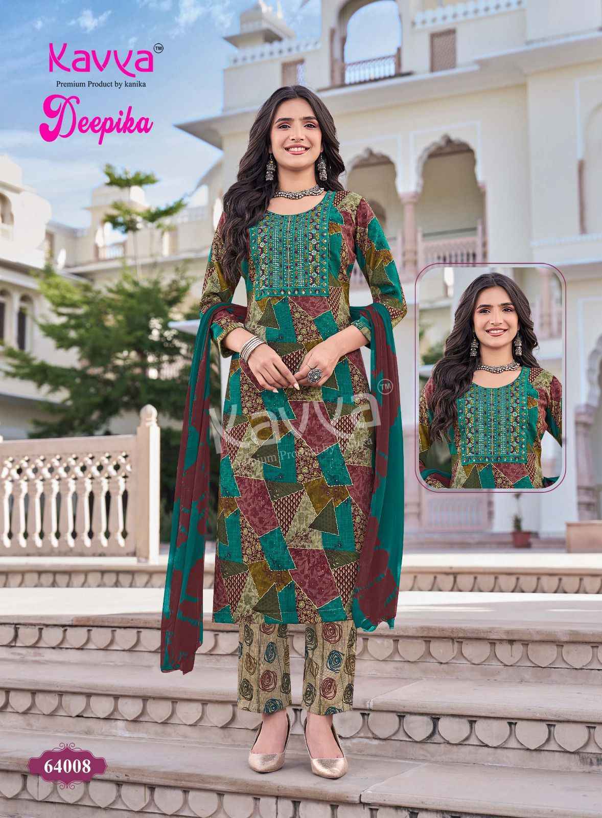 Kavya Deepika Vol 64 Capsule Readymade Suits ( 10 pcs Catalogue )