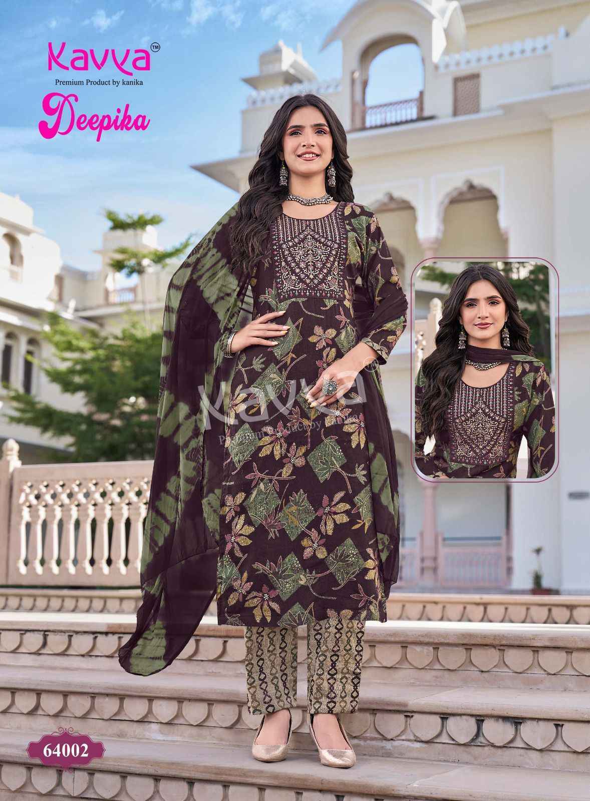 Kavya Deepika Vol 64 Capsule Readymade Suits ( 10 pcs Catalogue )