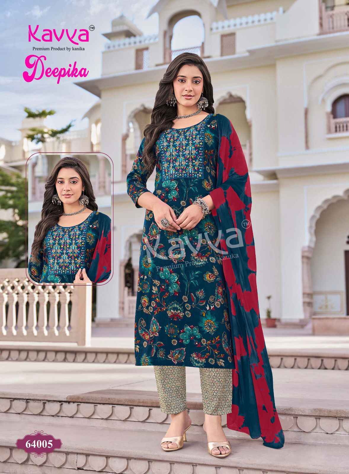 Kavya Deepika Vol 64 Capsule Readymade Suits ( 10 pcs Catalogue )