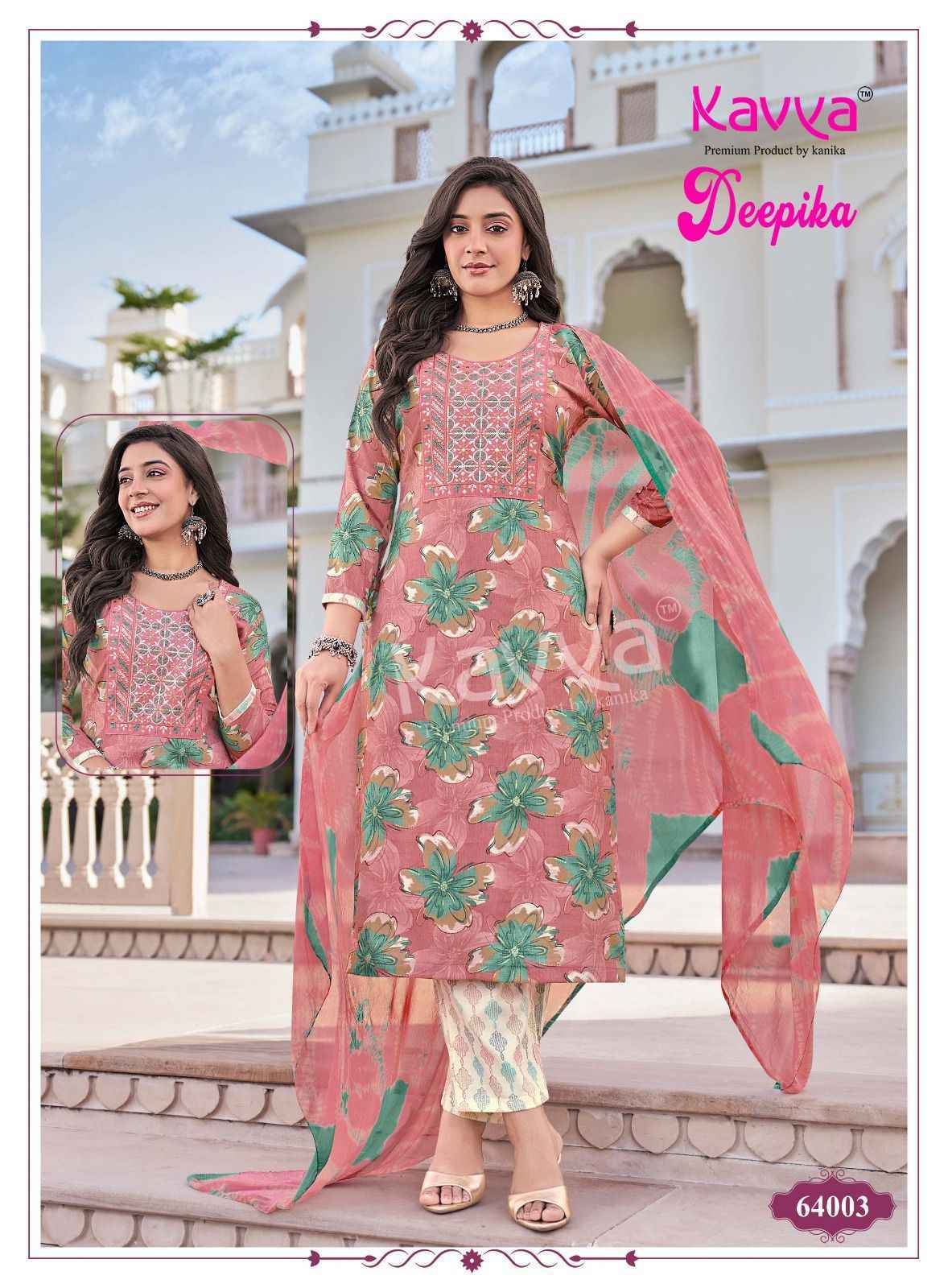 Kavya Deepika Vol 64 Capsule Readymade Suits ( 10 pcs Catalogue )