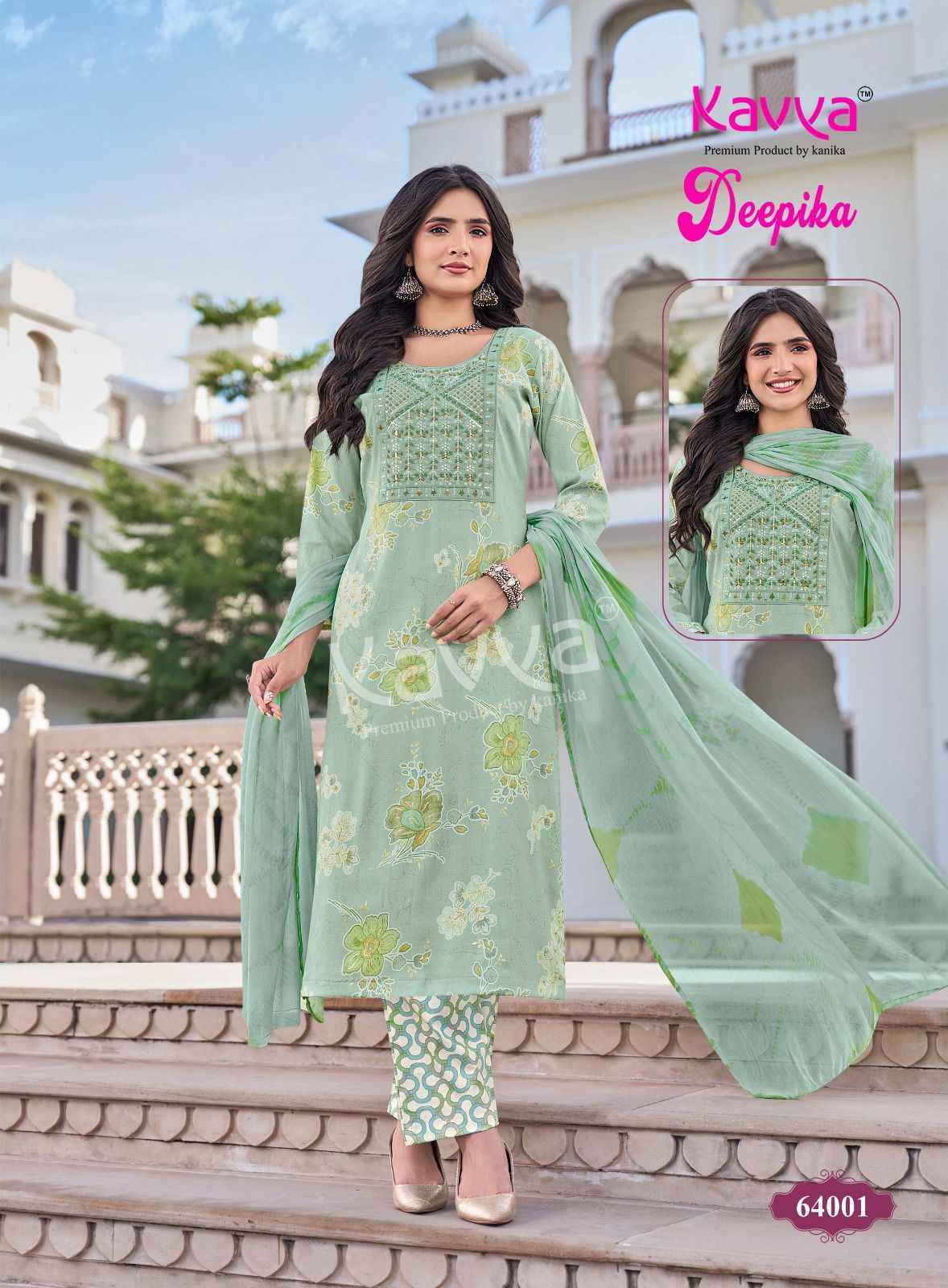 Kavya Deepika Vol 64 Capsule Readymade Suits ( 10 pcs Catalogue )