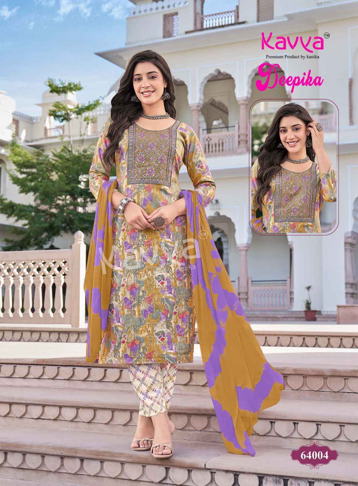 Kavya Deepika Vol 64 Capsule Readymade Suits ( 10 pcs Catalogue )