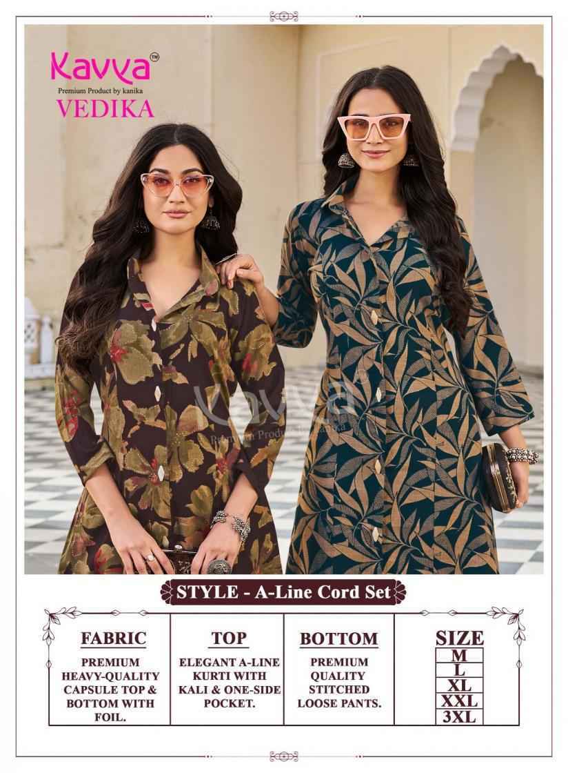 Kavya Vedika Vol 4 Capsule Co Ord Set, Surat Wholesale Shopping ( 10 pcs Catalogue )