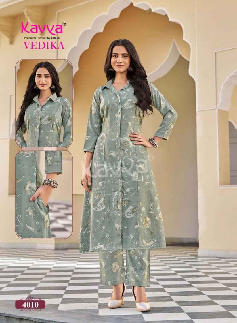Kavya Vedika Vol 4 Capsule Co Ord Set, Surat Wholesale Shopping ( 10 pcs Catalogue )
