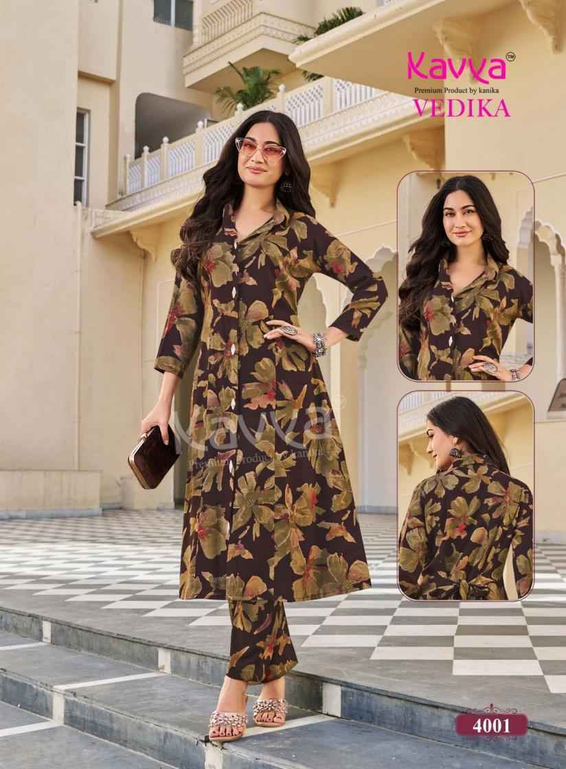 Kavya Vedika Vol 4 Capsule Co Ord Set, Surat Wholesale Shopping ( 10 pcs Catalogue )
