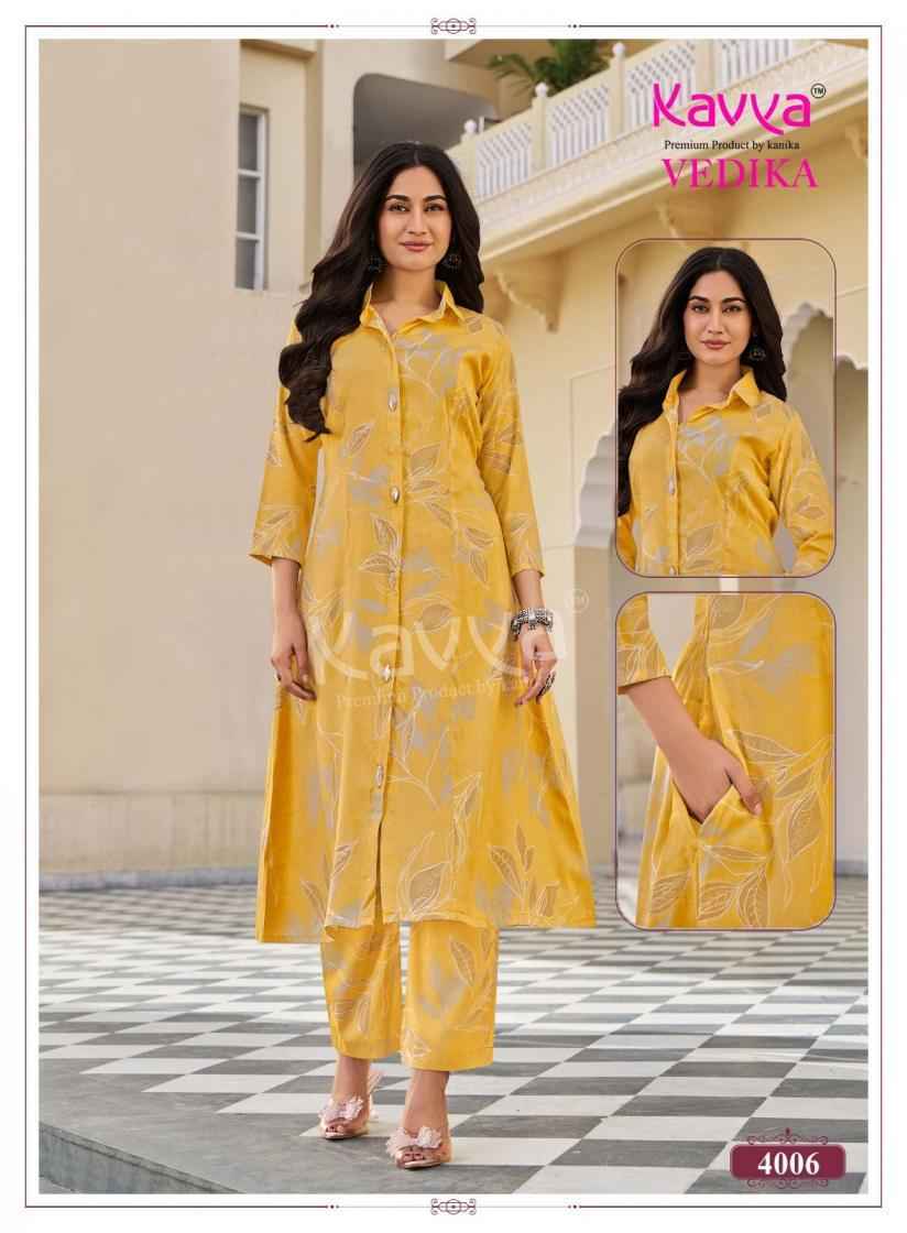 Kavya Vedika Vol 4 Capsule Co Ord Set, Surat Wholesale Shopping ( 10 pcs Catalogue )