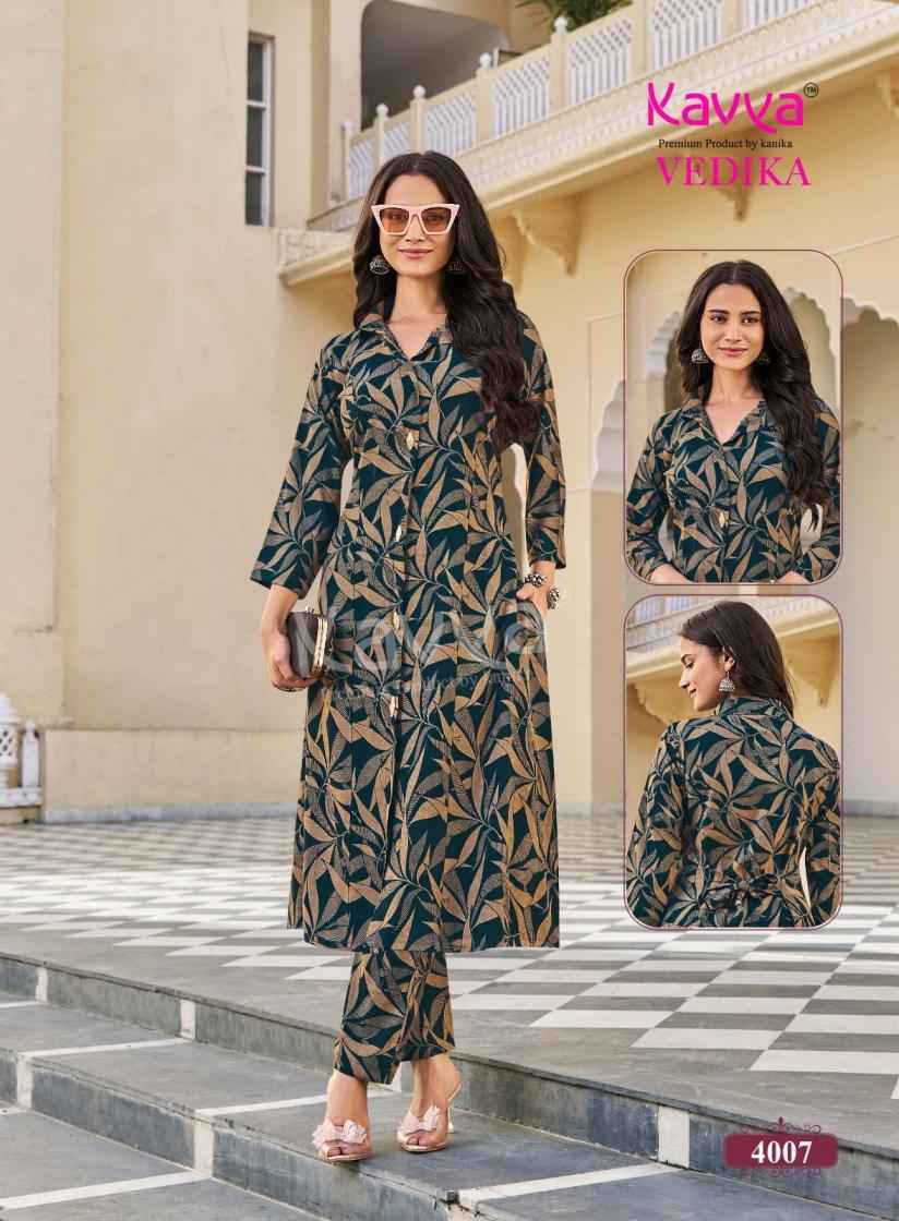 Kavya Vedika Vol 4 Capsule Co Ord Set, Surat Wholesale Shopping ( 10 pcs Catalogue )