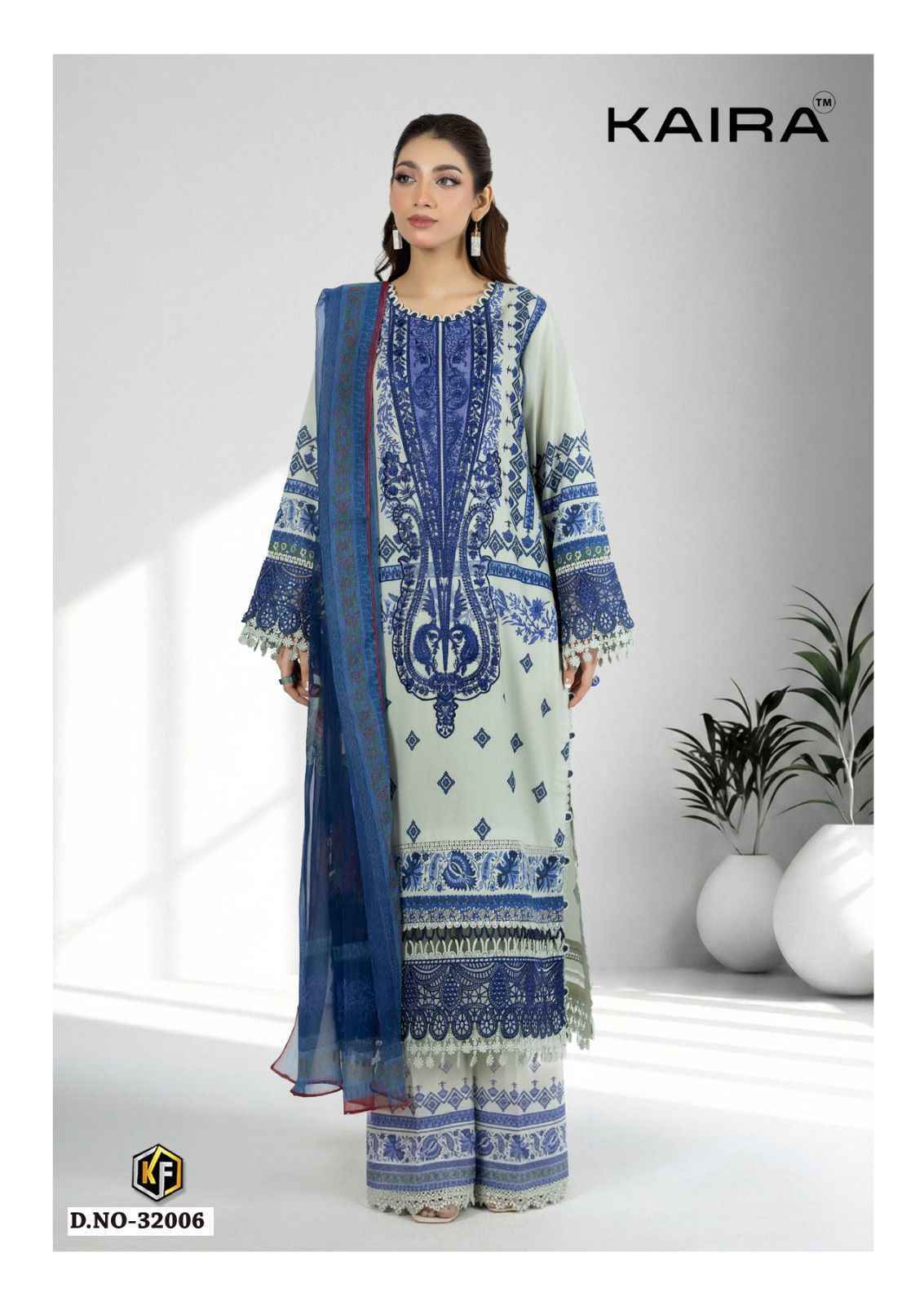 Keval Fab Kaira Vol 32 Lawn Cotton Salwar Kameez _ Surat Texteli Market Rate ( 6 Pcs Catalog )