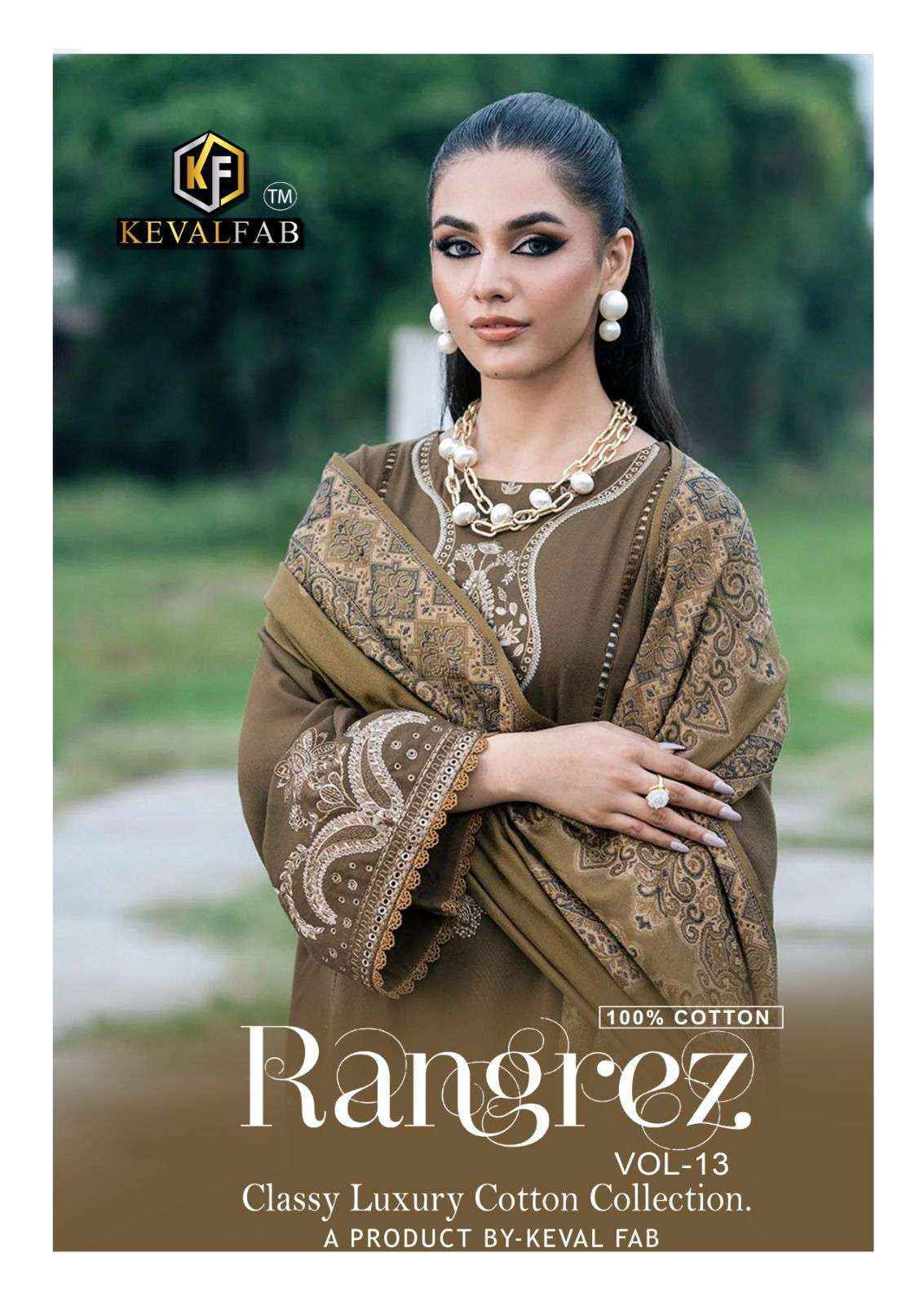 Keval Fab Rangrez Vol 13 Readymade Cotton Suit _ Wholesale Clothes Online ( 6 Pcs Catalog )