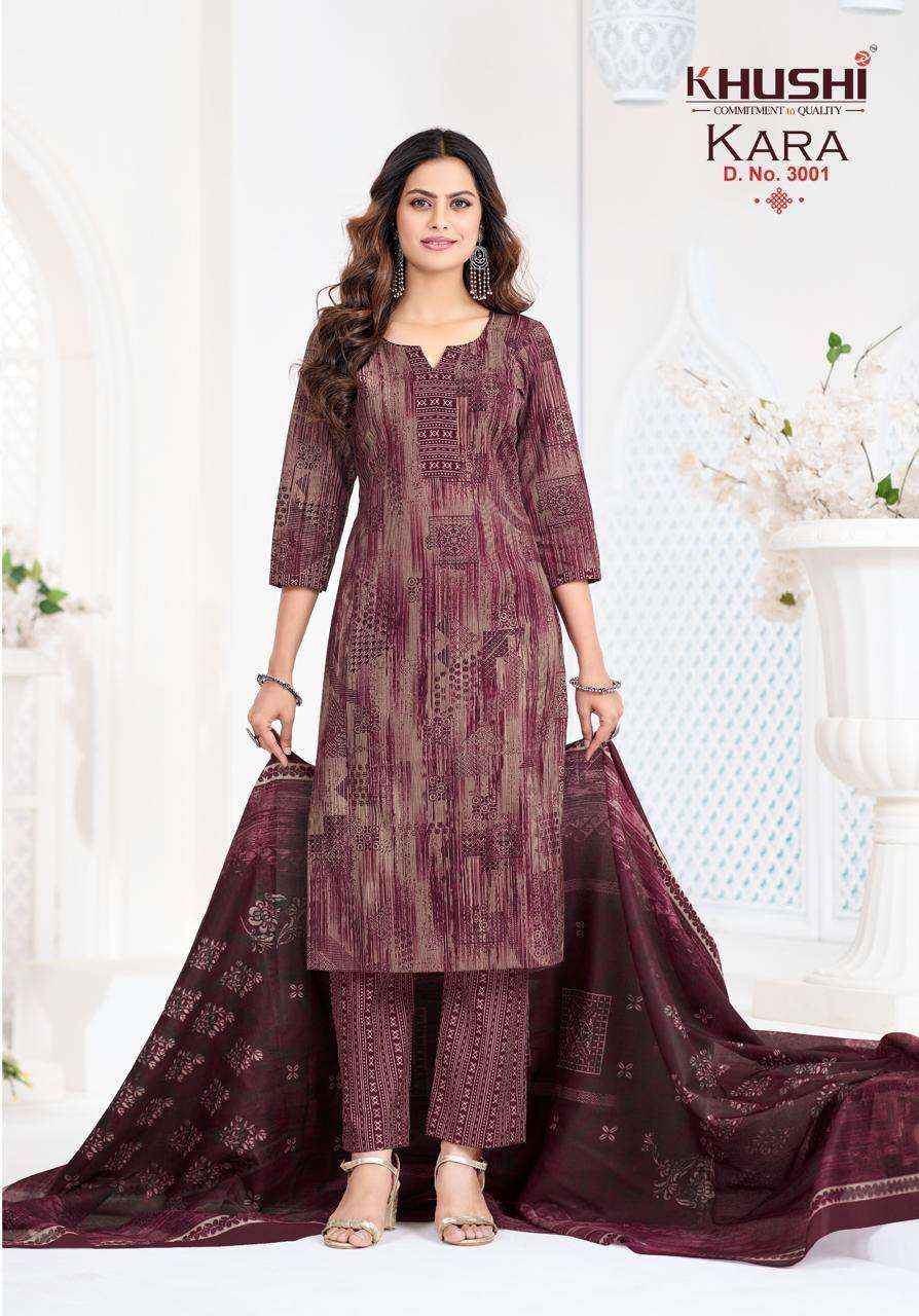 Khushi Kara Vol 3 Exclusive Cotton Kurti Bottom Dupatta Set _ Surat Wholesale Price ( 12 Pcs Catalog )