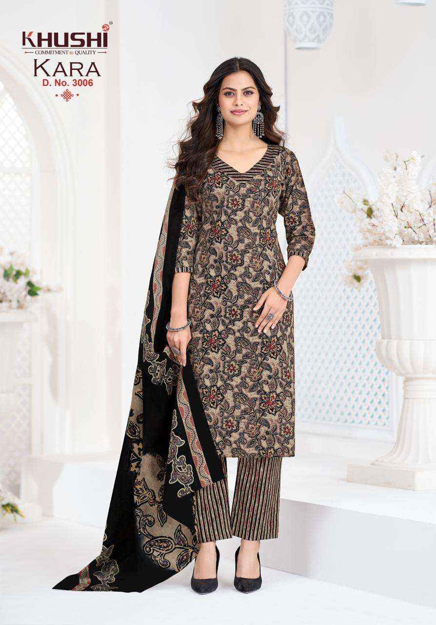Khushi Kara Vol 3 Exclusive Cotton Kurti Bottom Dupatta Set _ Surat Wholesale Price ( 12 Pcs Catalog )