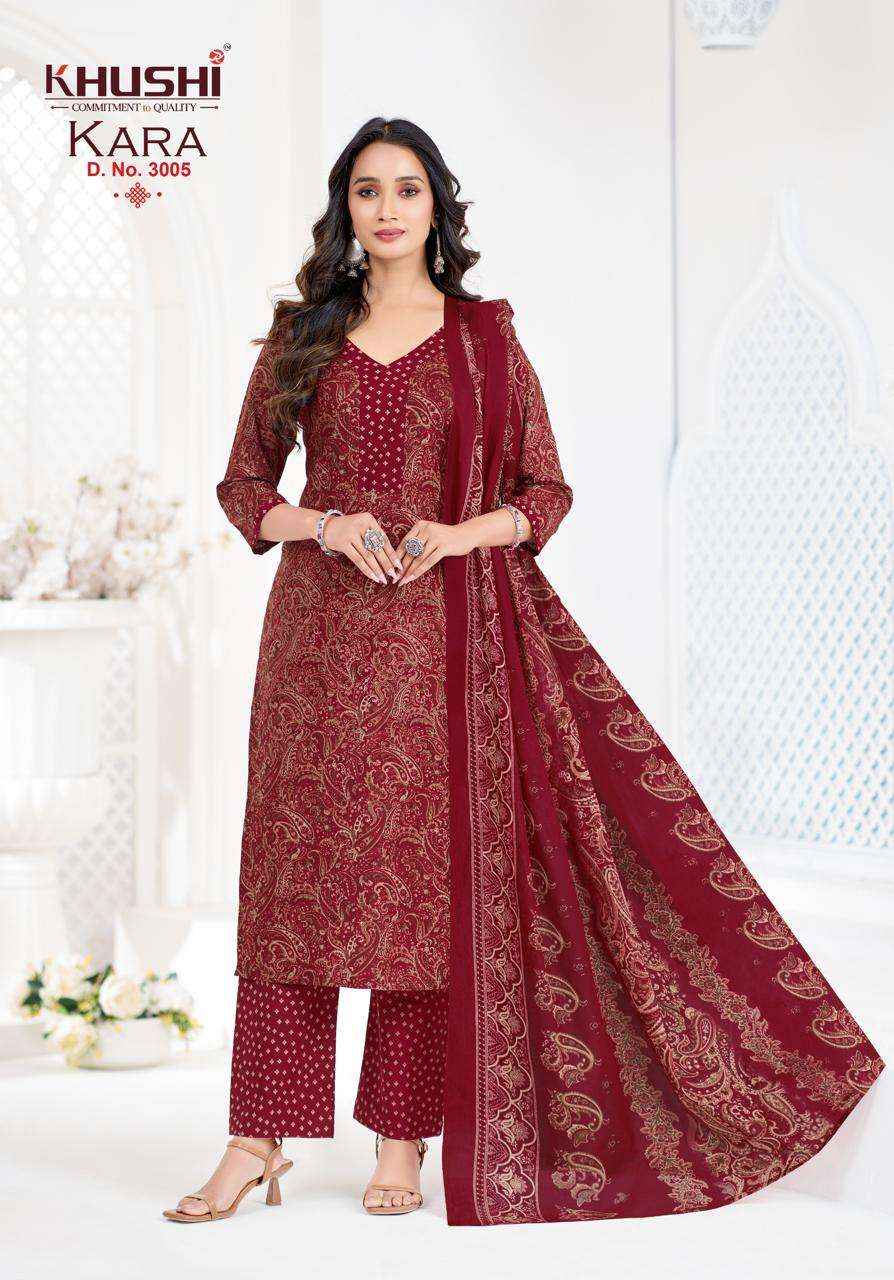 Khushi Kara Vol 3 Exclusive Cotton Kurti Bottom Dupatta Set _ Surat Wholesale Price ( 12 Pcs Catalog )