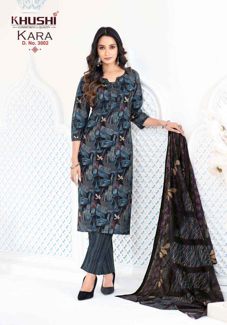Khushi Kara Vol 3 Exclusive Cotton Kurti Bottom Dupatta Set _ Surat Wholesale Price ( 12 Pcs Catalog )