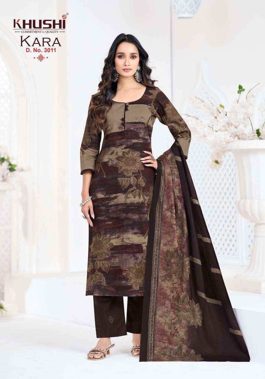 Khushi Kara Vol 3 Exclusive Cotton Kurti Bottom Dupatta Set _ Surat Wholesale Price ( 12 Pcs Catalog )