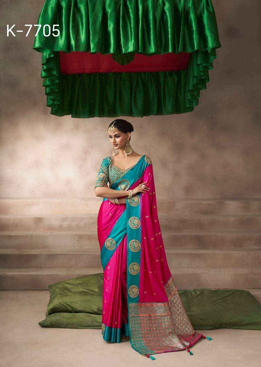 Kira Kalki Silk Satin Designer Saree Collection Wholesaler Surat Price ( 8 Pcs catalog )