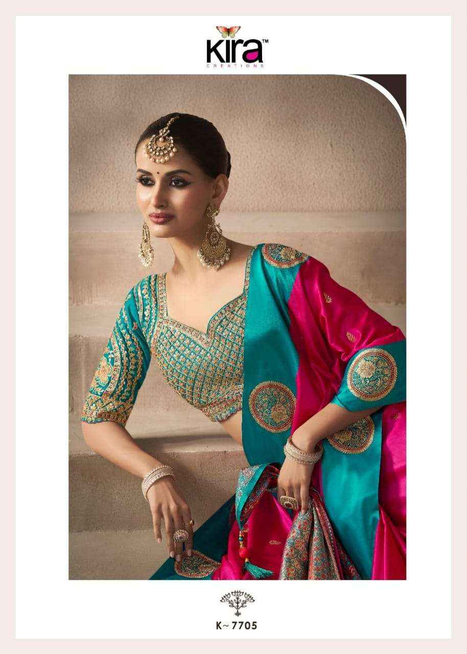 Kira Kalki Silk Satin Designer Saree Collection Wholesaler Surat Price ( 8 Pcs catalog )