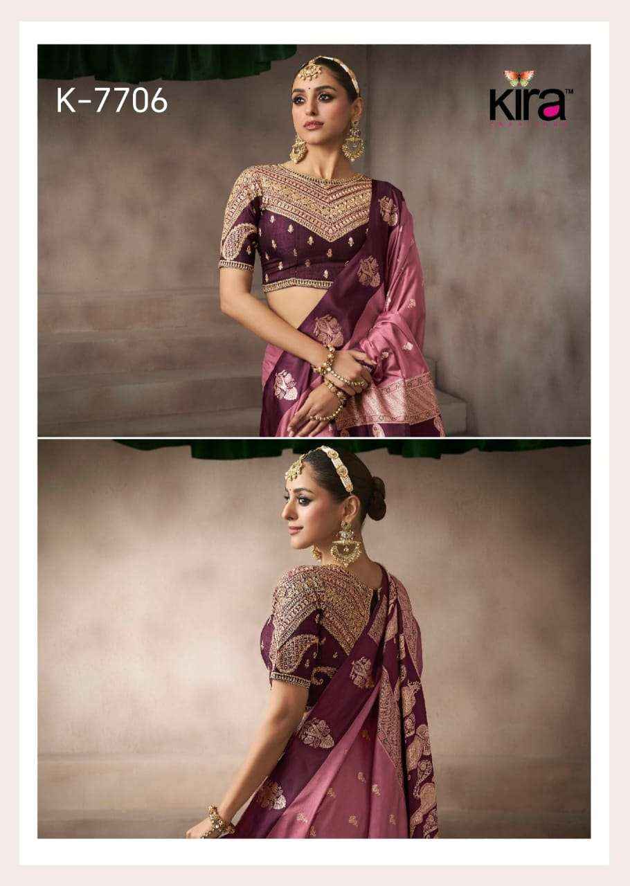 Kira Kalki Silk Satin Designer Saree Collection Wholesaler Surat Price ( 8 Pcs catalog )