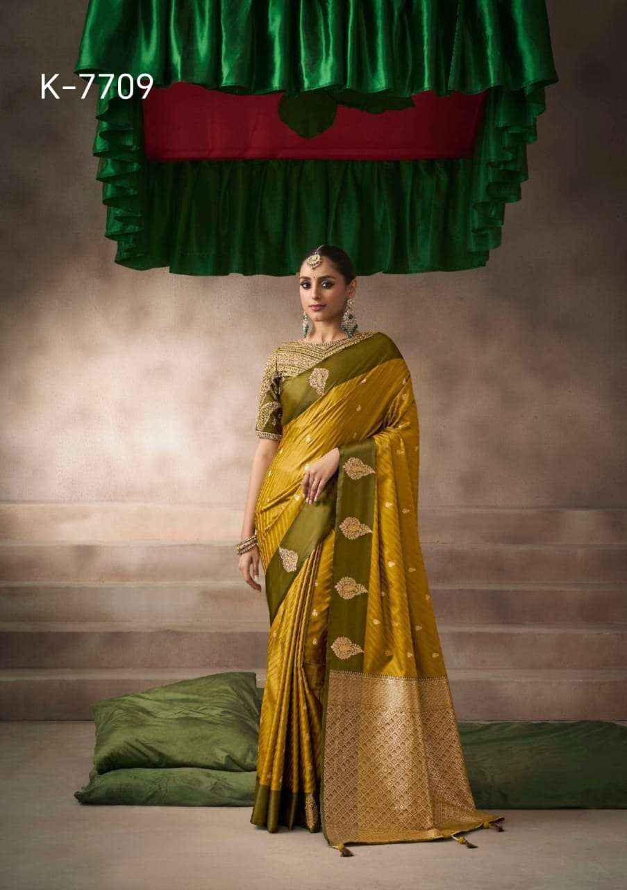 Kira Kalki Silk Satin Designer Saree Collection Wholesaler Surat Price ( 8 Pcs catalog )