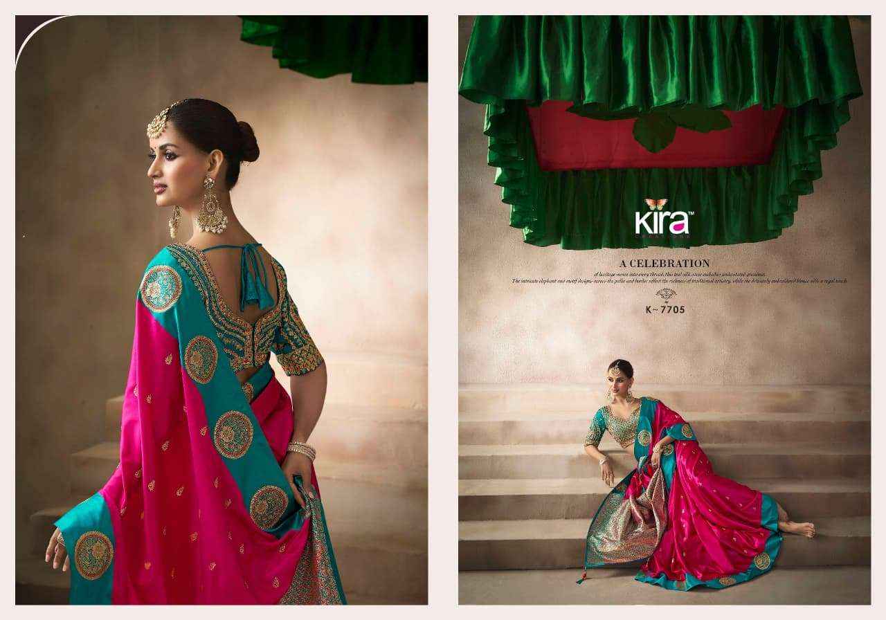 Kira Kalki Silk Satin Designer Saree Collection Wholesaler Surat Price ( 8 Pcs catalog )