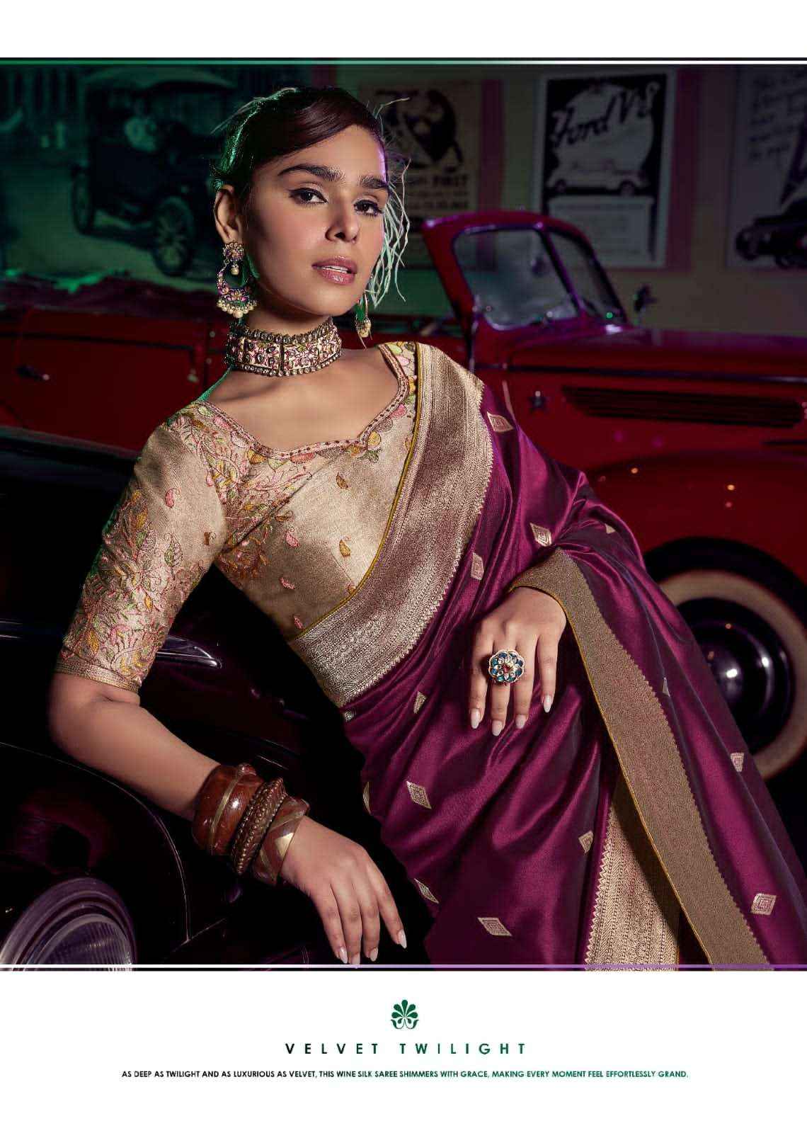 Kira Kavisha 7101 to 7106 Pure Silk Saree _ Surat Texteli Wholesale Price ( 6 Pcs Catalog )