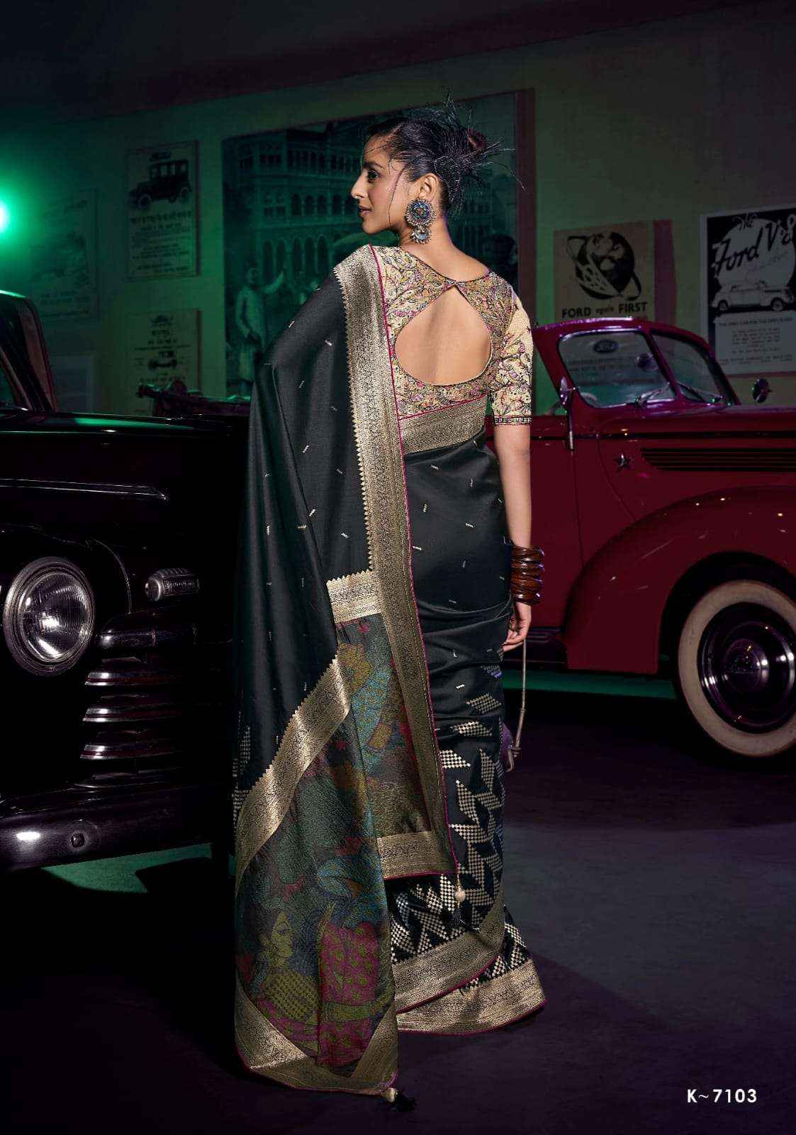 Kira Kavisha 7101 to 7106 Pure Silk Saree _ Surat Texteli Wholesale Price ( 6 Pcs Catalog )