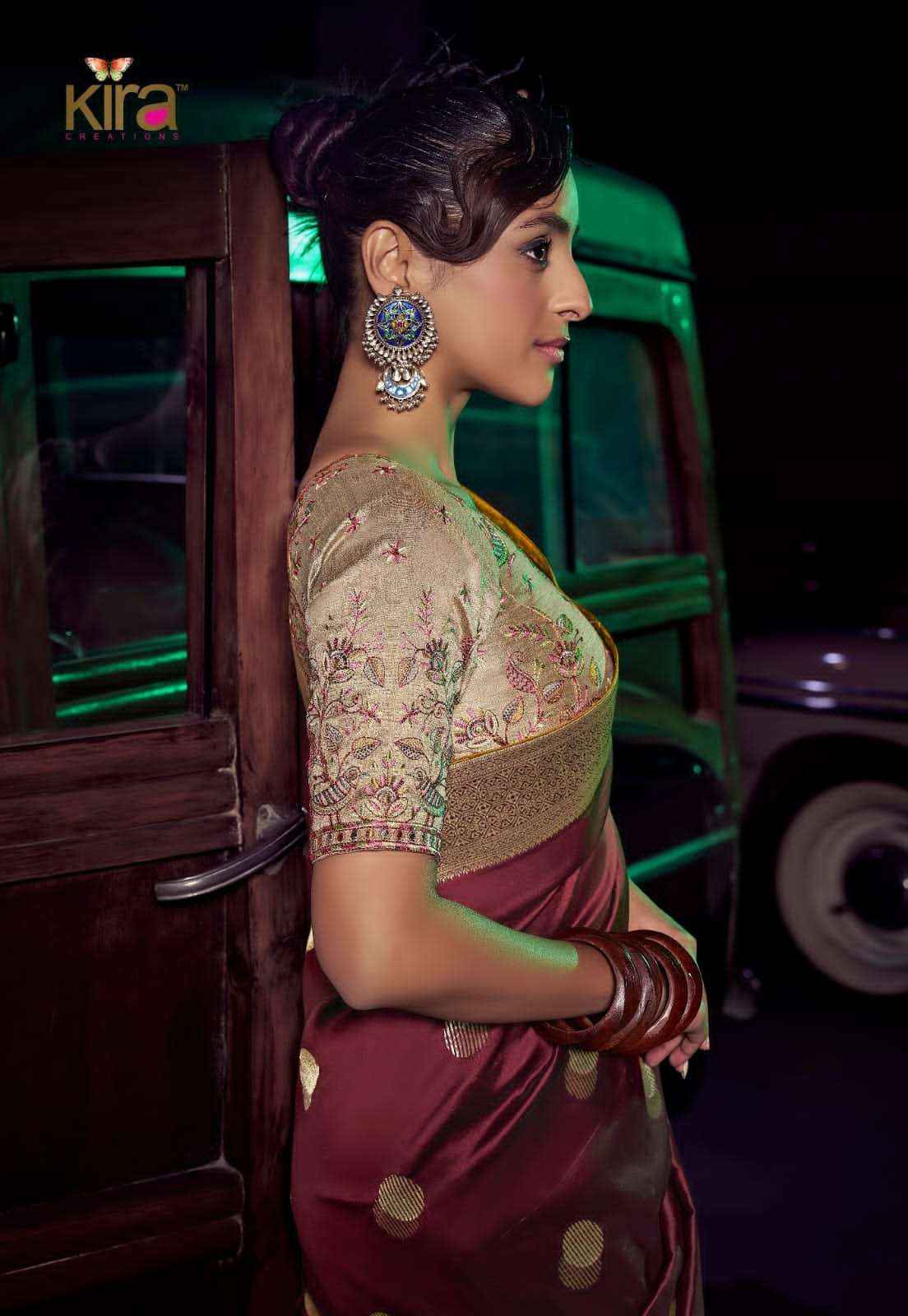 Kira Kavisha 7101 to 7106 Pure Silk Saree _ Surat Texteli Wholesale Price ( 6 Pcs Catalog )
