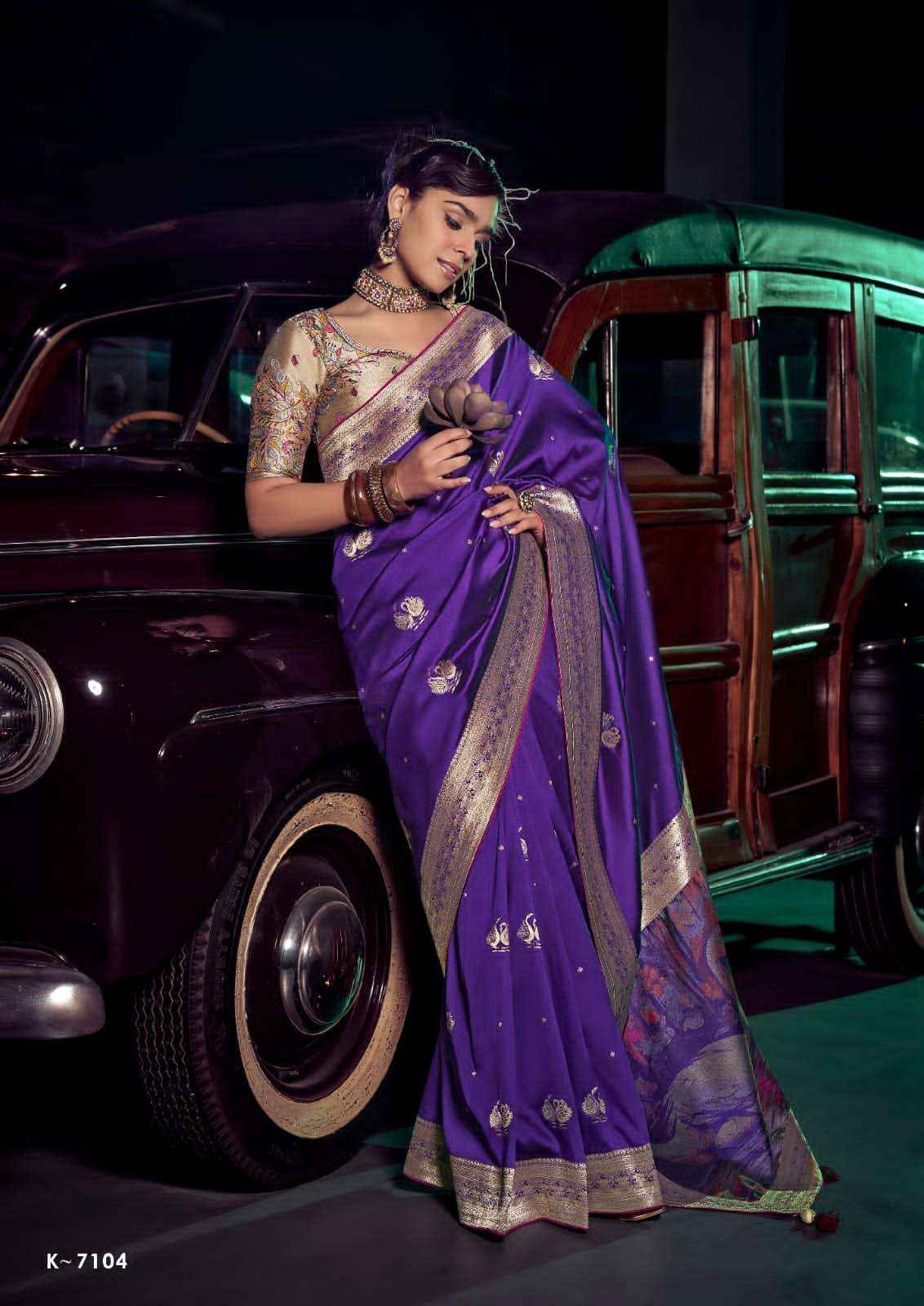 Kira Kavisha 7101 to 7106 Pure Silk Saree _ Surat Texteli Wholesale Price ( 6 Pcs Catalog )