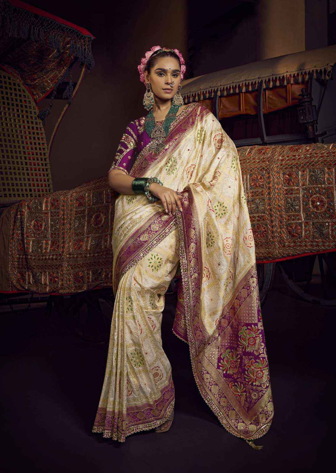 Kira Kimayra 6901 to 6906 Handwork Dola Silk Saree latest _ Surat Textile Market ( 6 Pcs Catalog )