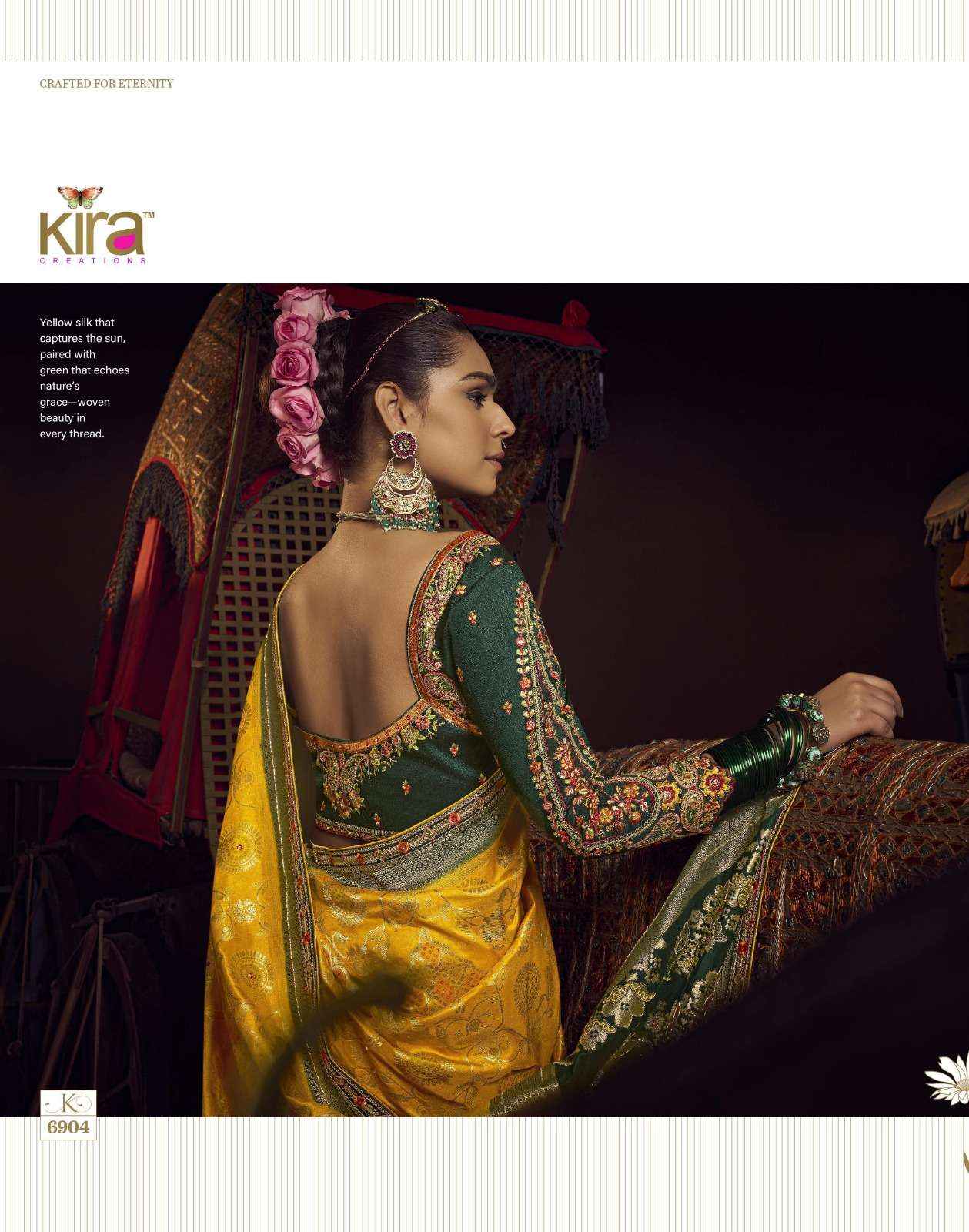 Kira Kimayra 6901 to 6906 Handwork Dola Silk Saree latest _ Surat Textile Market ( 6 Pcs Catalog )