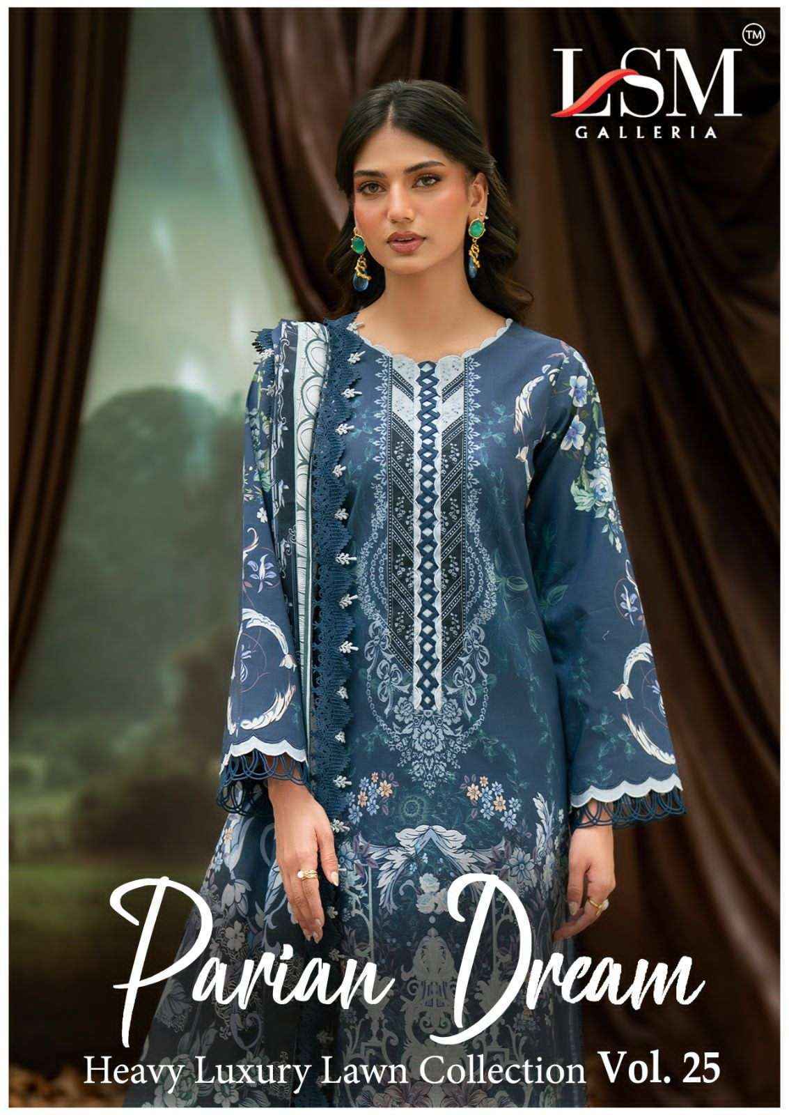 Lsm Parian Dream Vol 25 Pakistani Suits Wholesale Surat ( 6 Pcs Catalogue )
