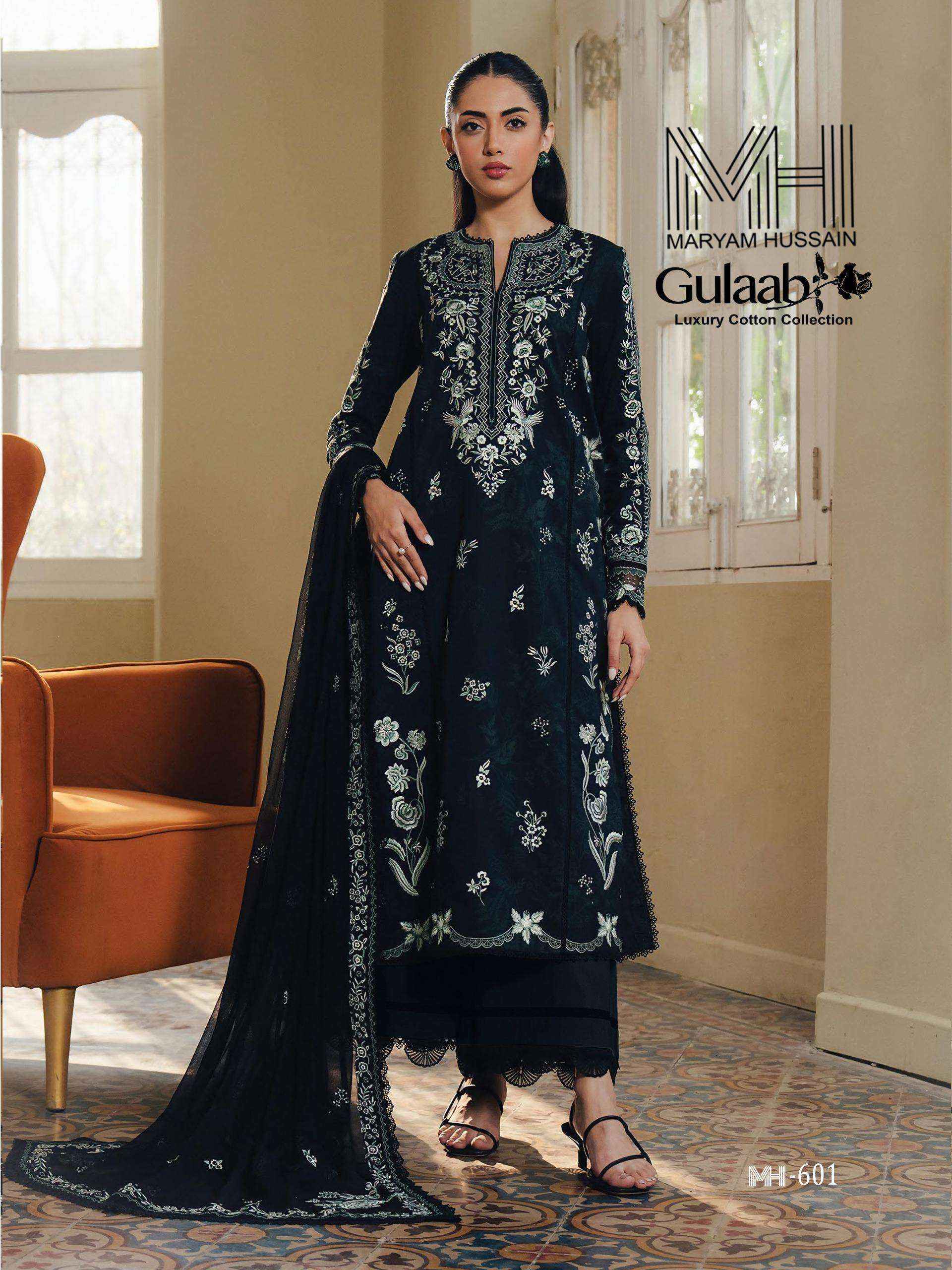 Maryam Hussain Gulaab Vol 6 Dress Material Wholesale Shop Surat ( 6 pc Catalogue )