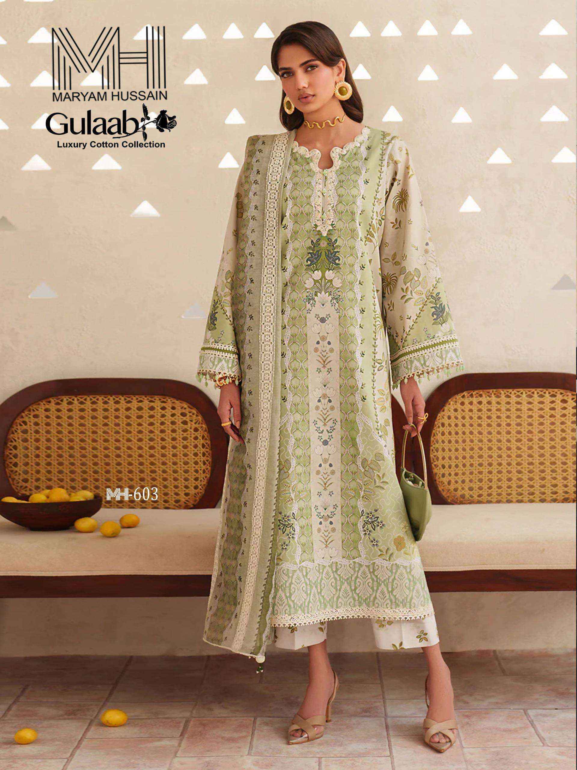 Maryam Hussain Gulaab Vol 6 Dress Material Wholesale Shop Surat ( 6 pc Catalogue )
