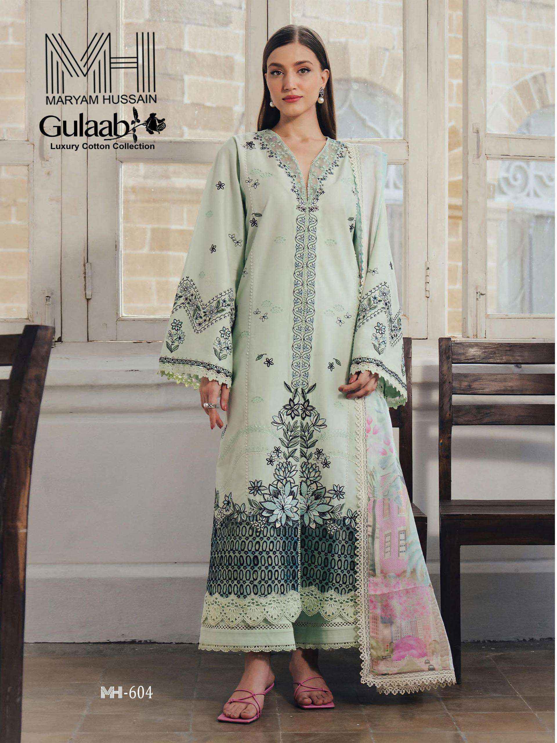 Maryam Hussain Gulaab Vol 6 Dress Material Wholesale Shop Surat ( 6 pc Catalogue )