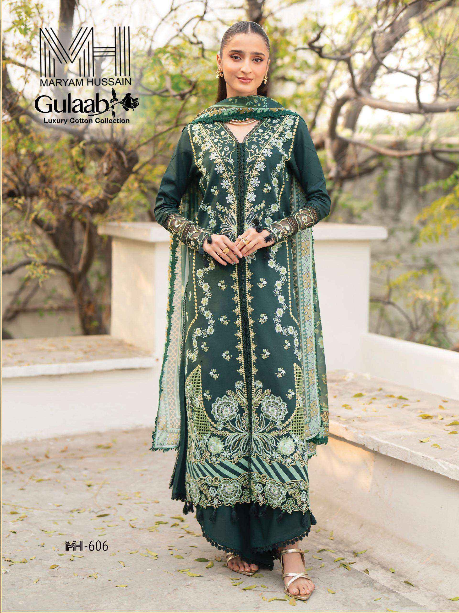 Maryam Hussain Gulaab Vol 6 Dress Material Wholesale Shop Surat ( 6 pc Catalogue )