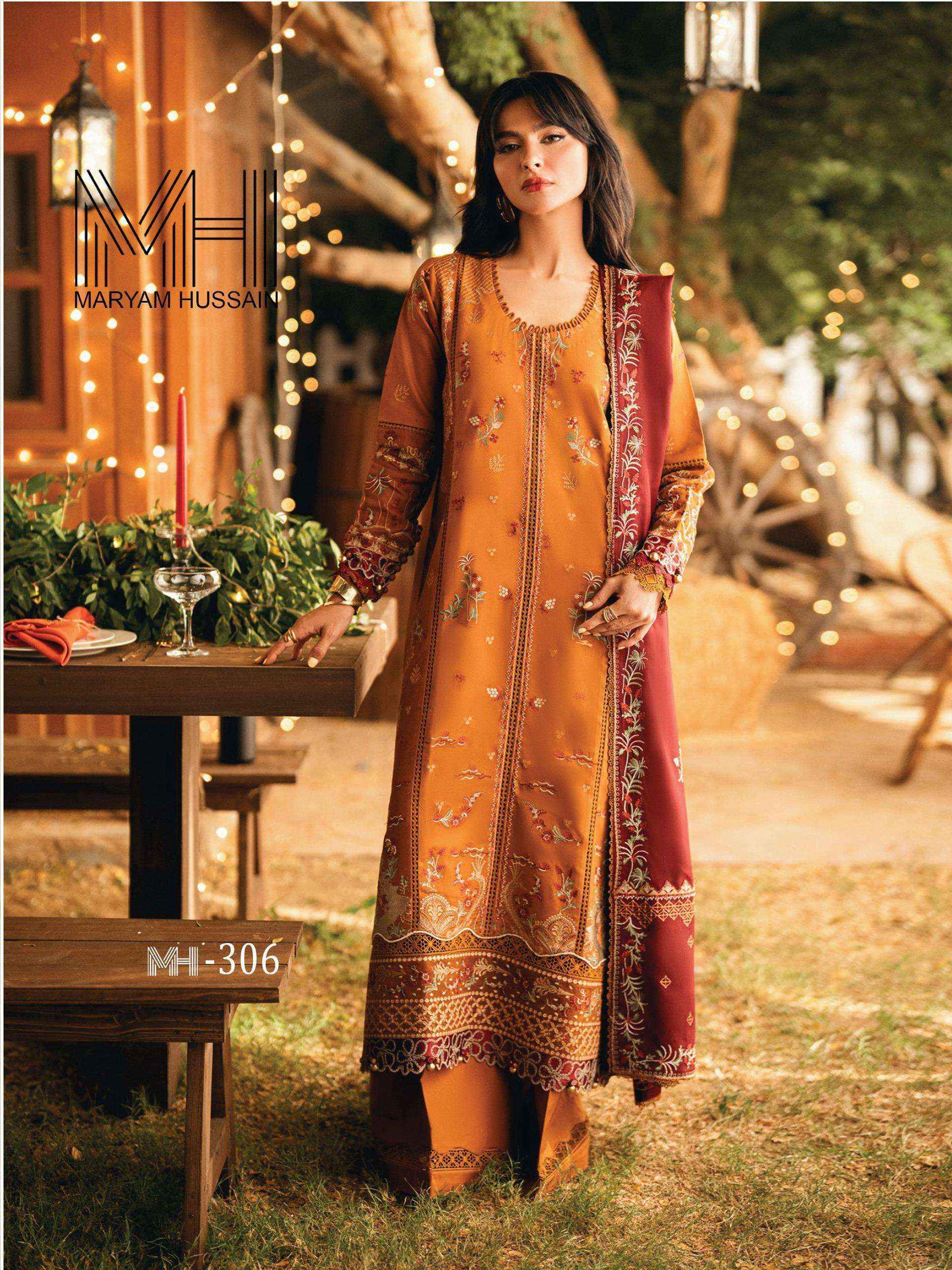 Maryam Hussain Noor E Kainat Vol 3 Cotton Dress _ Surat Wholesale Market Price ( 6 Pcs Catalog )