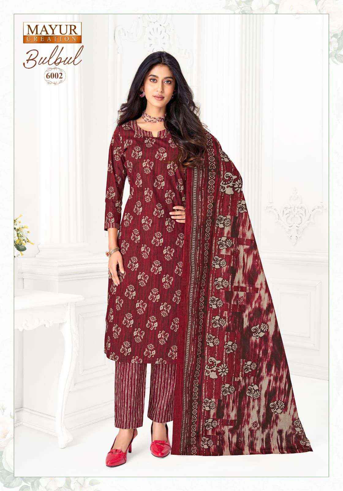 MAYUR CREATION BULBUL VOL 6  _ WHOLESALE CLOTHING SURAT ( 10 PCS CATALOGUE  )