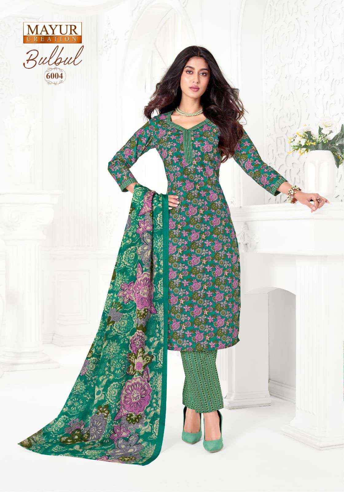 MAYUR CREATION BULBUL VOL 6  _ WHOLESALE CLOTHING SURAT ( 10 PCS CATALOGUE  )
