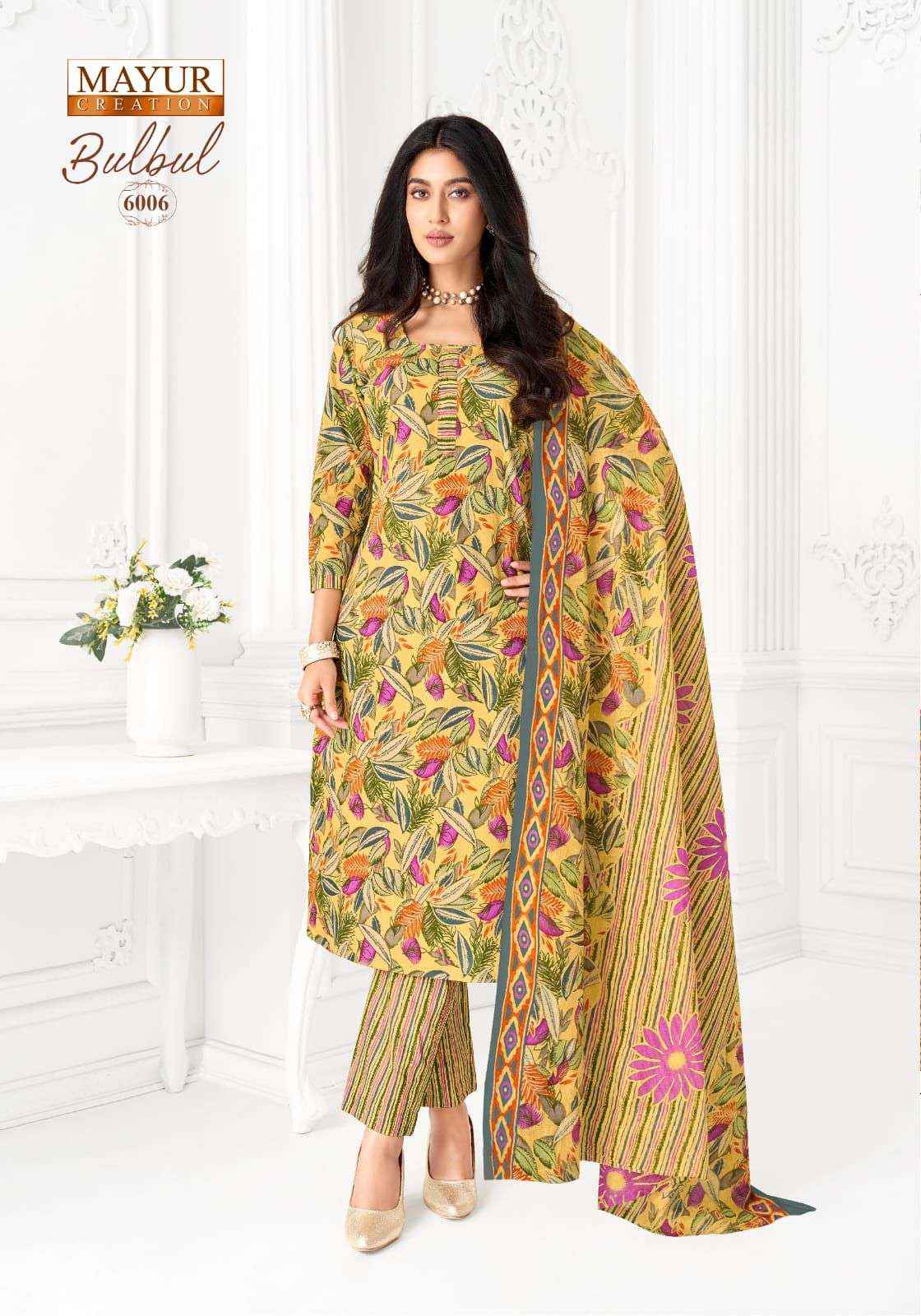 MAYUR CREATION BULBUL VOL 6  _ WHOLESALE CLOTHING SURAT ( 10 PCS CATALOGUE  )