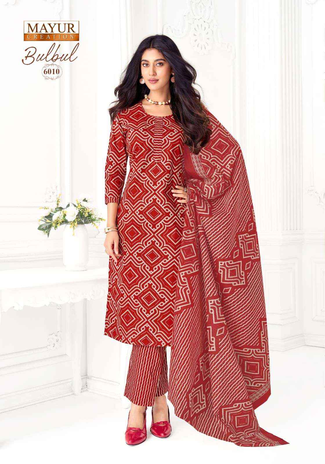 MAYUR CREATION BULBUL VOL 6  _ WHOLESALE CLOTHING SURAT ( 10 PCS CATALOGUE  )