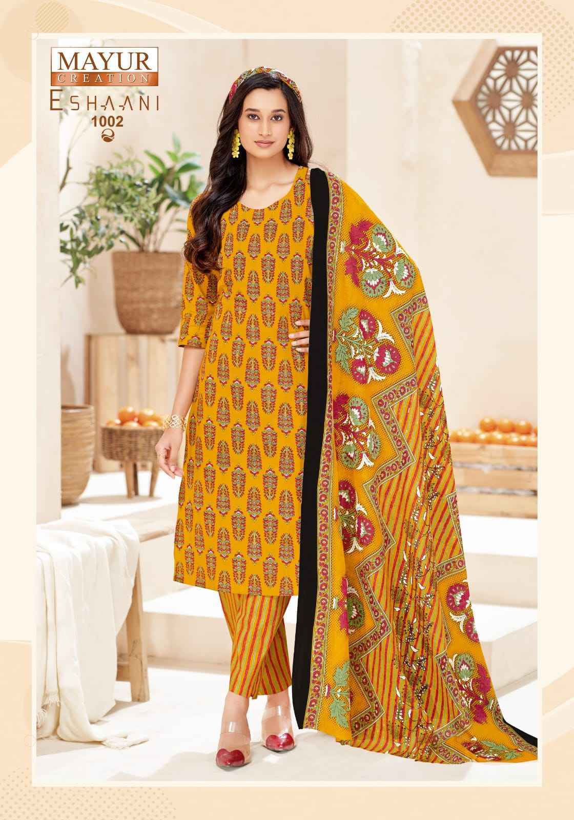 Mayur Creation Eshaani Cotton Salwar Kameez _ Surat Texteli Wholesale Rate ( 10 Pcs Catalog )