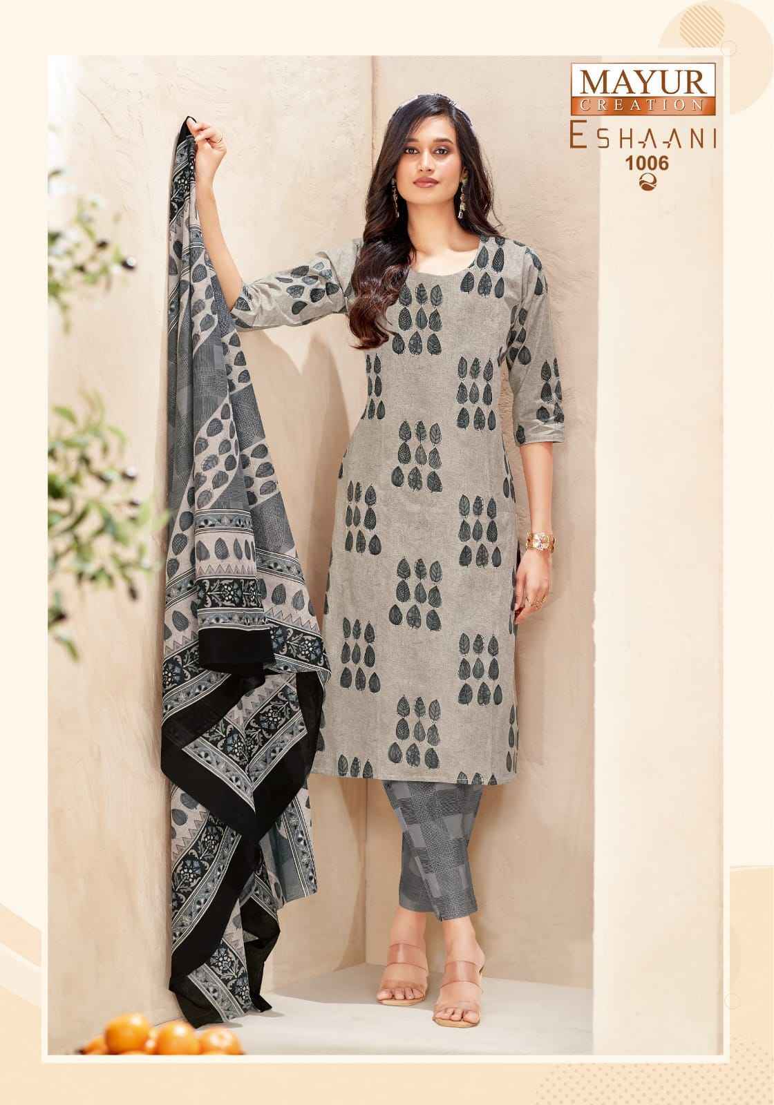 Mayur Creation Eshaani Cotton Salwar Kameez _ Surat Texteli Wholesale Rate ( 10 Pcs Catalog )
