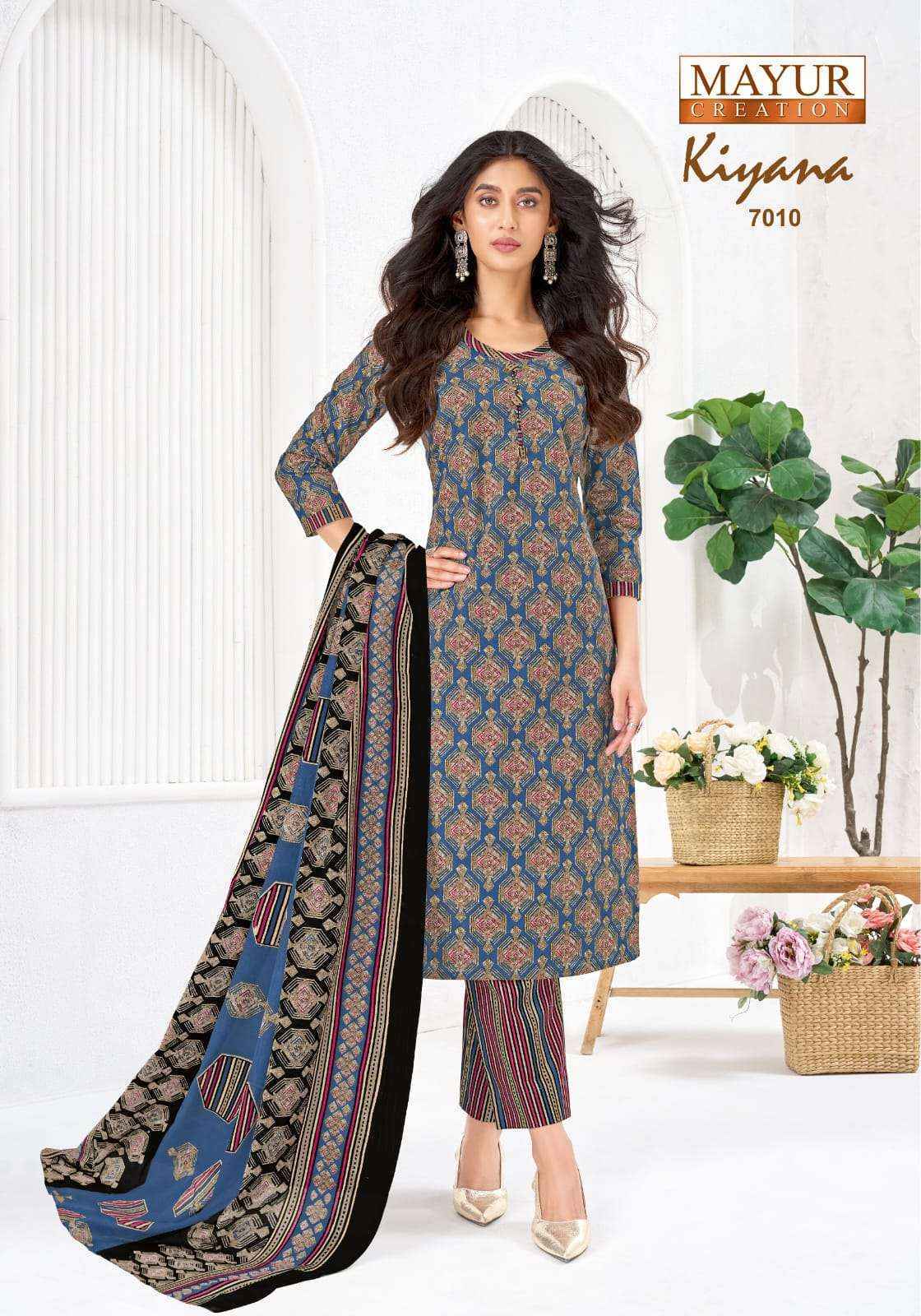 Mayur Creation Kiyana Vol 7 Readymade Cotton Suit Surat Wholesale Market Price ( 10 Pcs Catalog )