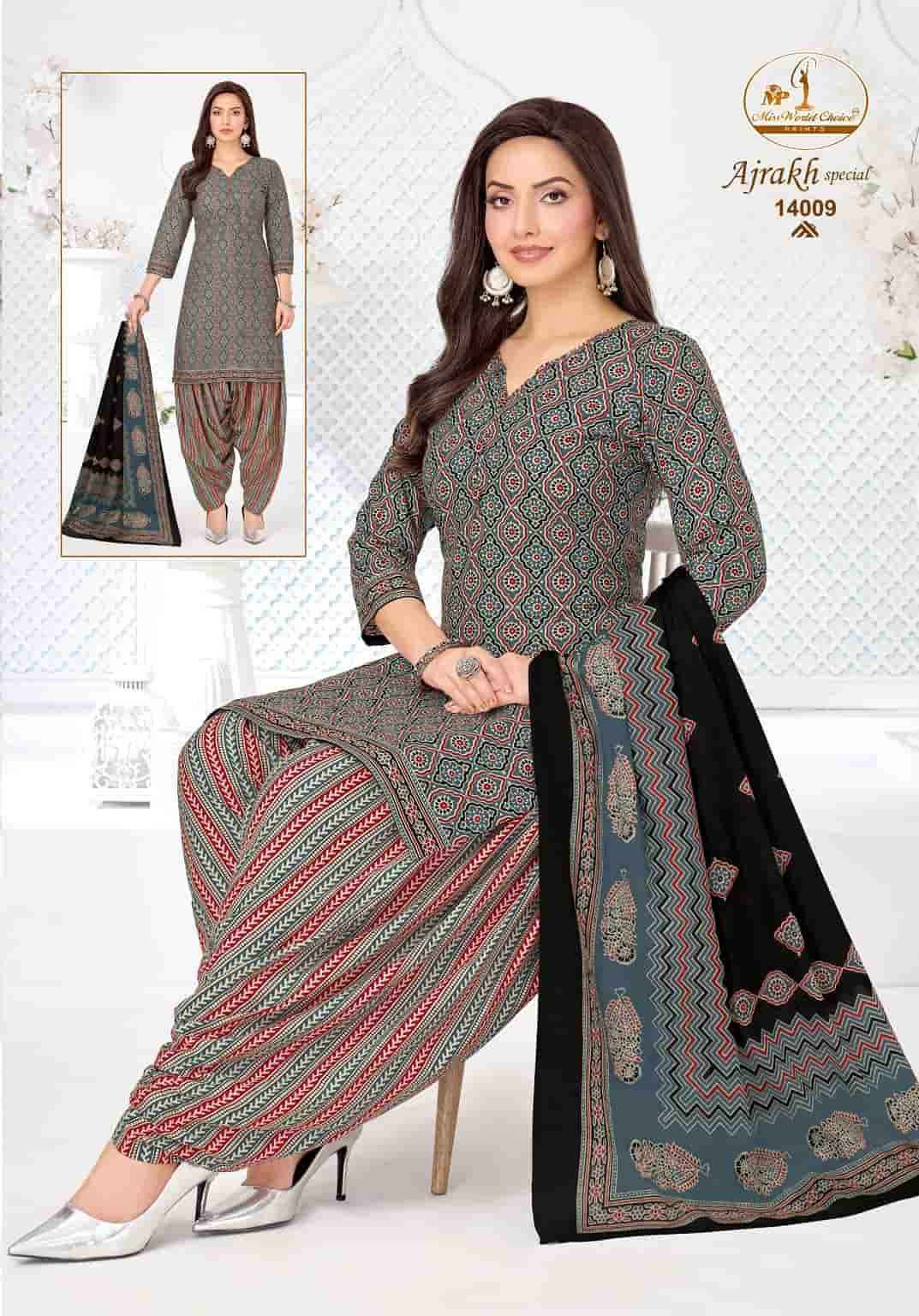 Miss World Choice Ajrakh Special Vol 14 Readymade Cotton Dress _ Surat Wholesale Market Price ( 10 Pcs Catalog )