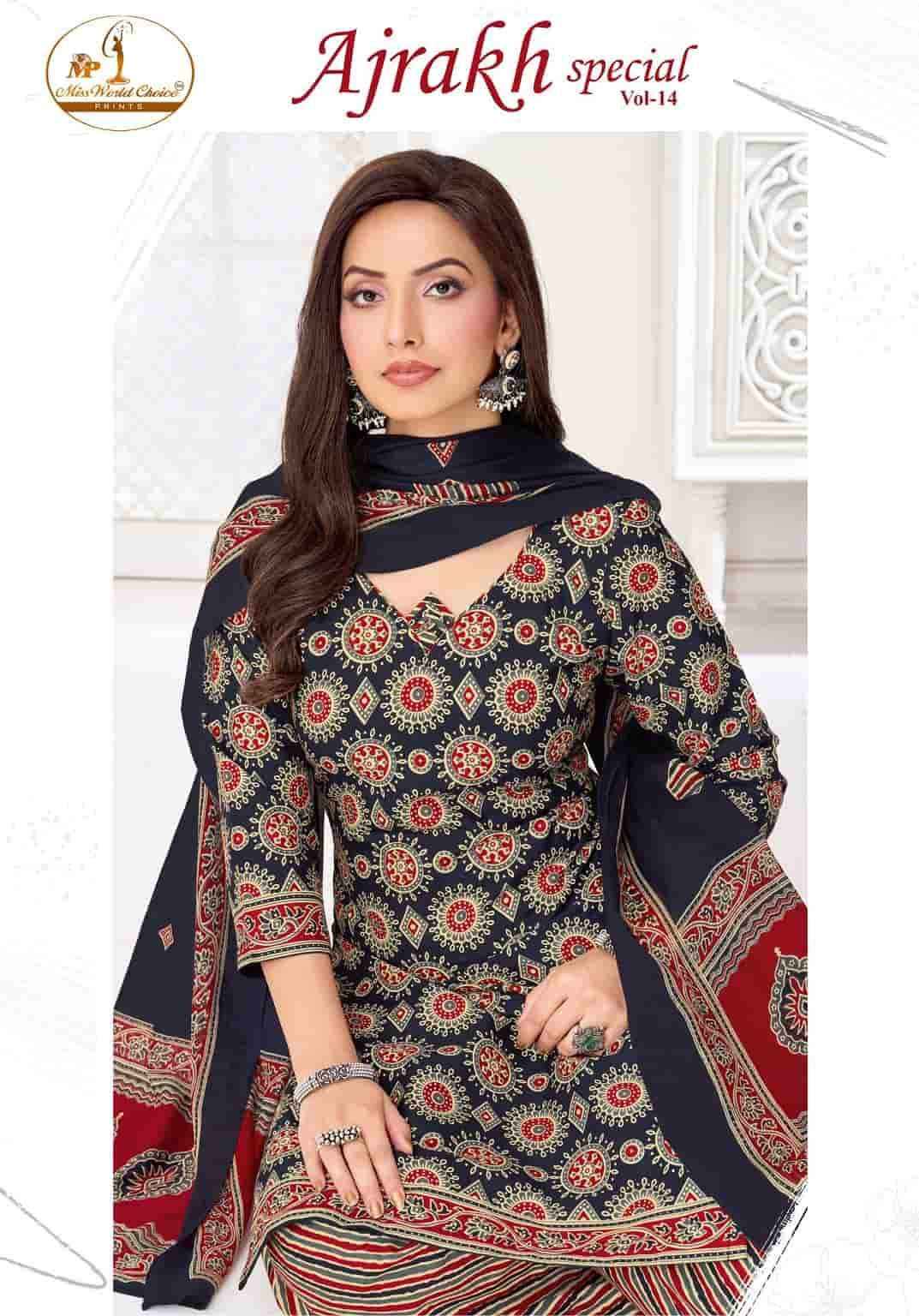 Miss World Choice Ajrakh Special Vol 14 Readymade Cotton Dress _ Surat Wholesale Market Price ( 10 Pcs Catalog )