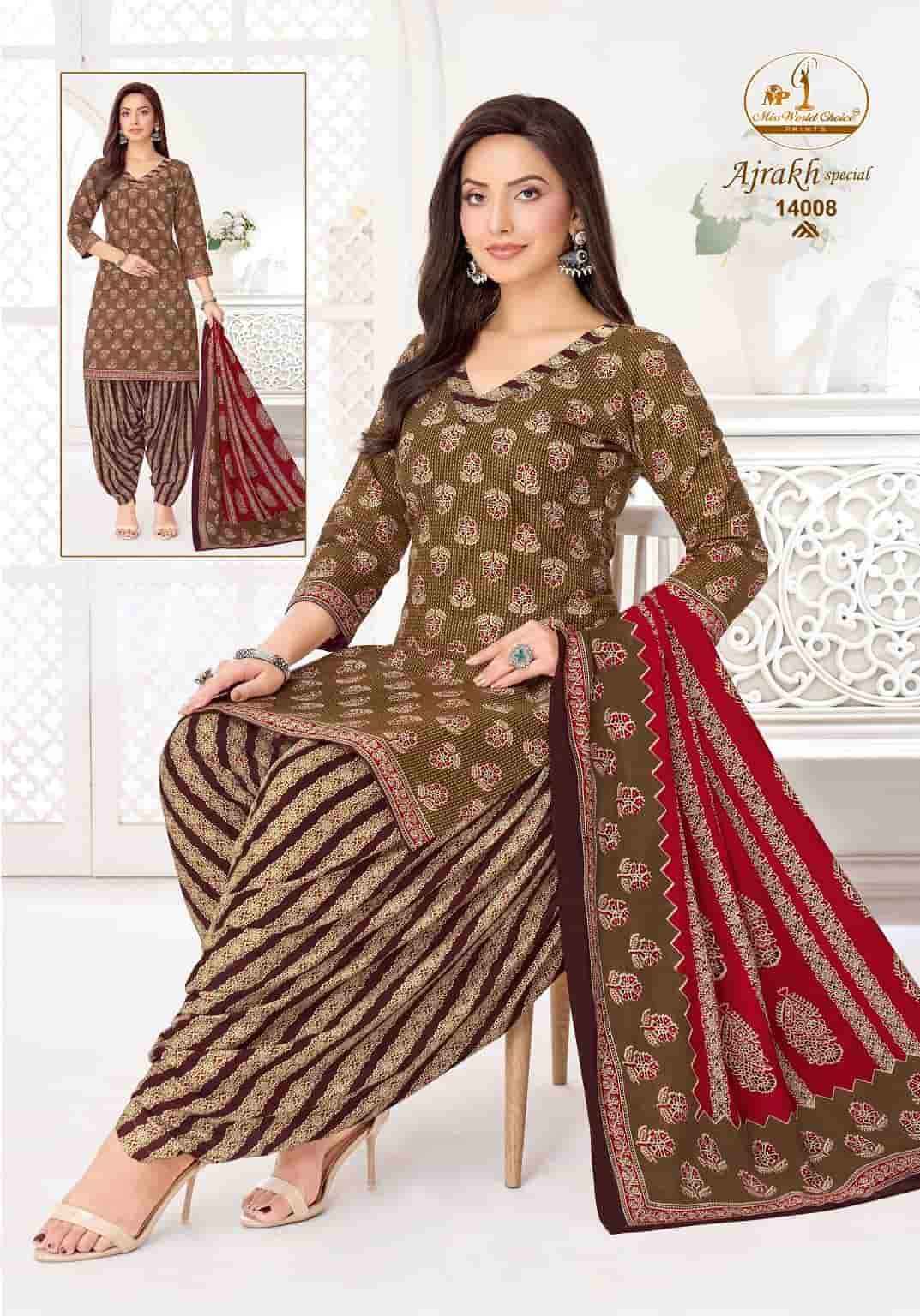 Miss World Choice Ajrakh Special Vol 14 Readymade Cotton Dress _ Surat Wholesale Market Price ( 10 Pcs Catalog )