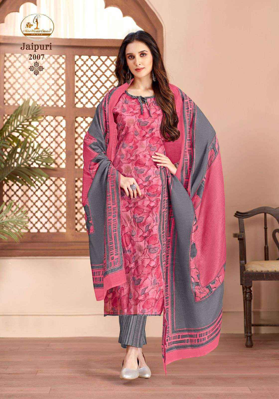 Miss World Choice Jaipuri Vol 2 Readymade Cotton Dress _ Surat Wholesale Market Price ( 10 Pcs Catalog )