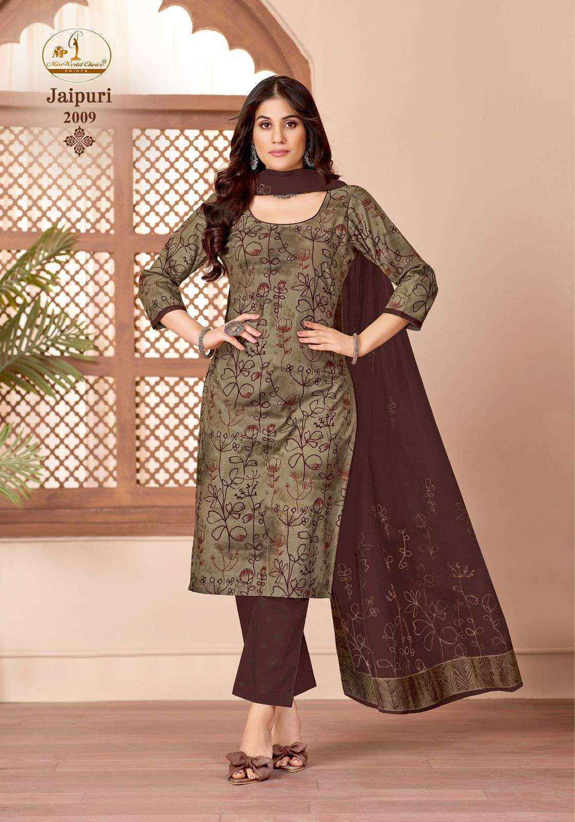 Miss World Choice Jaipuri Vol 2 Readymade Cotton Dress _ Surat Wholesale Market Price ( 10 Pcs Catalog )